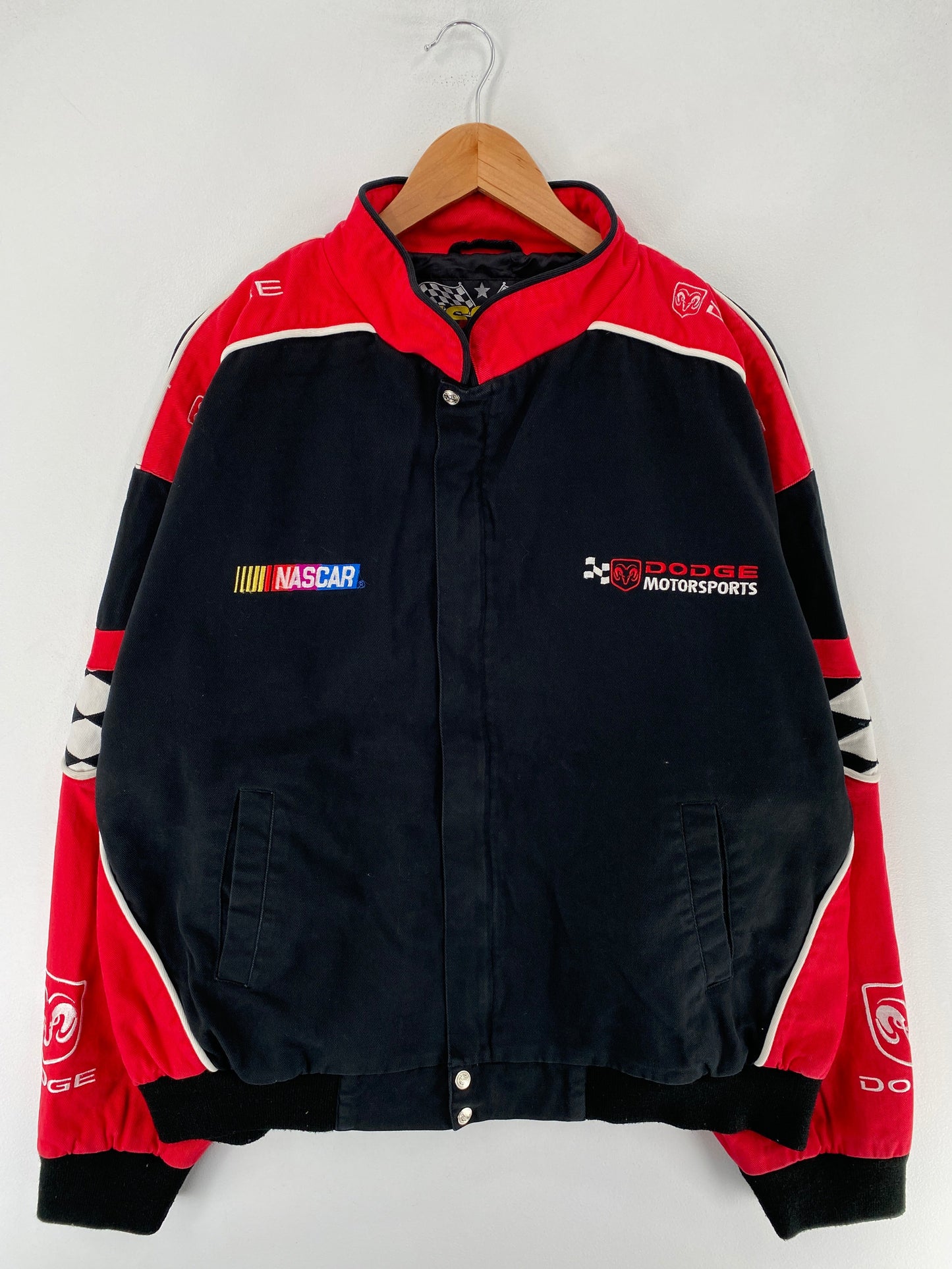 Vintage NASCAR DODGE Size XL Racing Jacket / F7032J