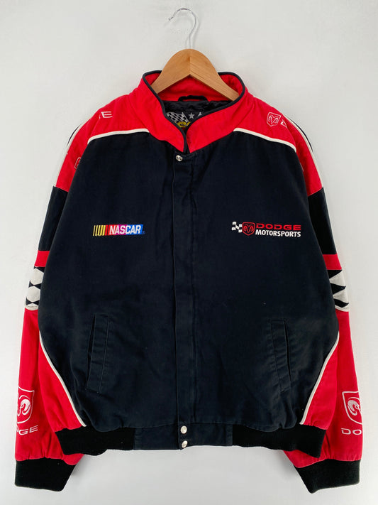 Vintage NASCAR DODGE Size XL Racing Jacket / F7032J