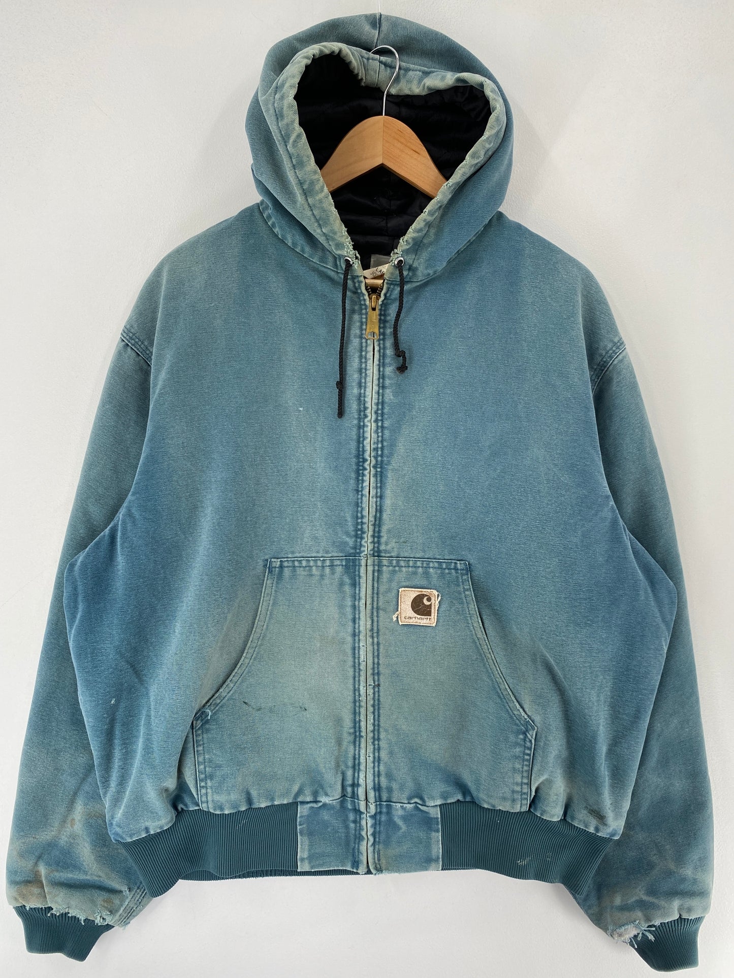 .90's CARHARTT Made in USA Size XL Zip-Up Hoodie Duck Jacket / F2949J