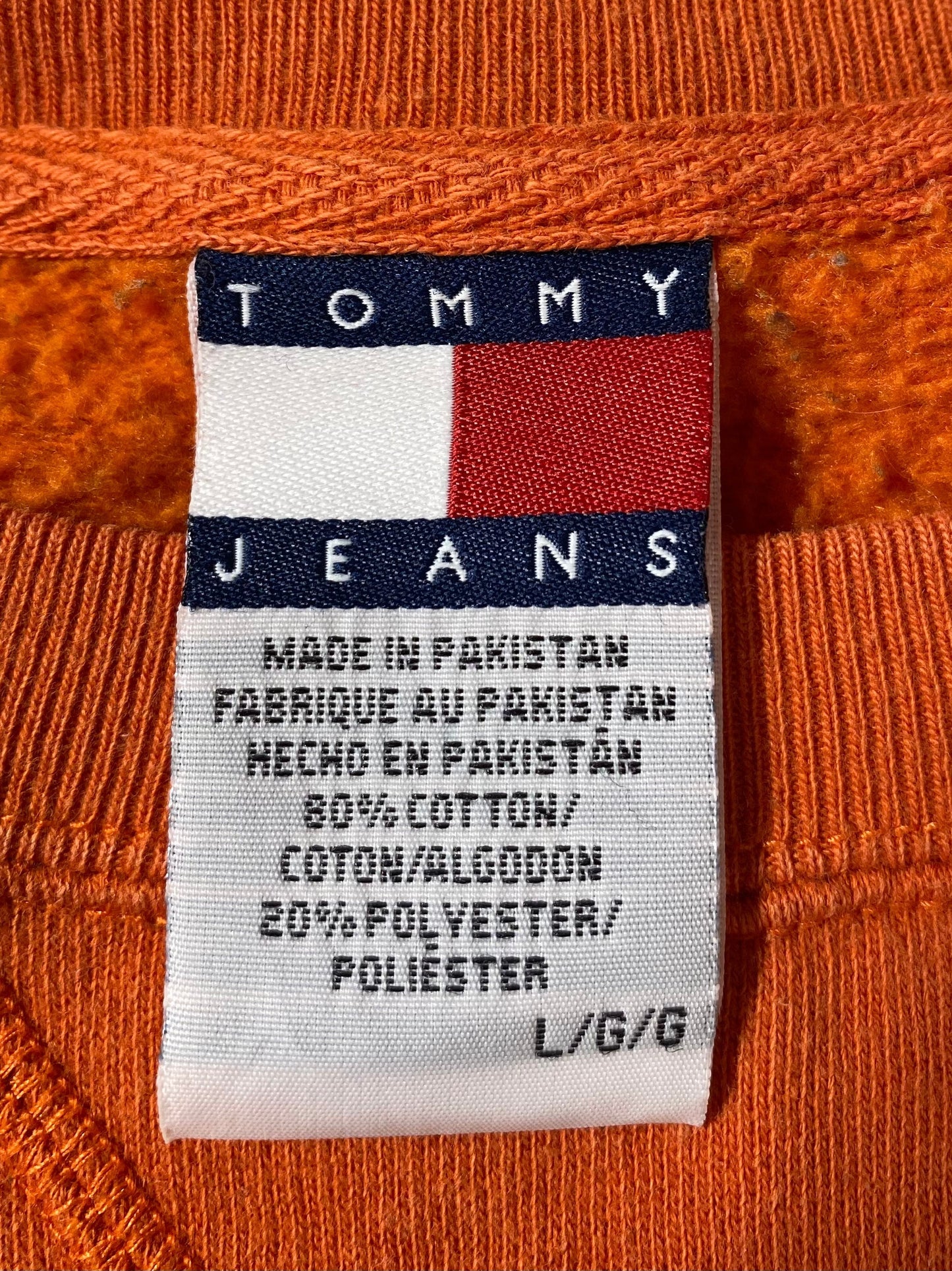 .90’s TOMMY HILFIGER Size L Vintage Sweat-shirt / F3264S