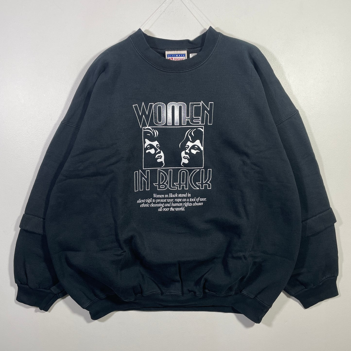 (XL) 90's WOMEN IN BLACK Vintage Sweatshirt / A0815S