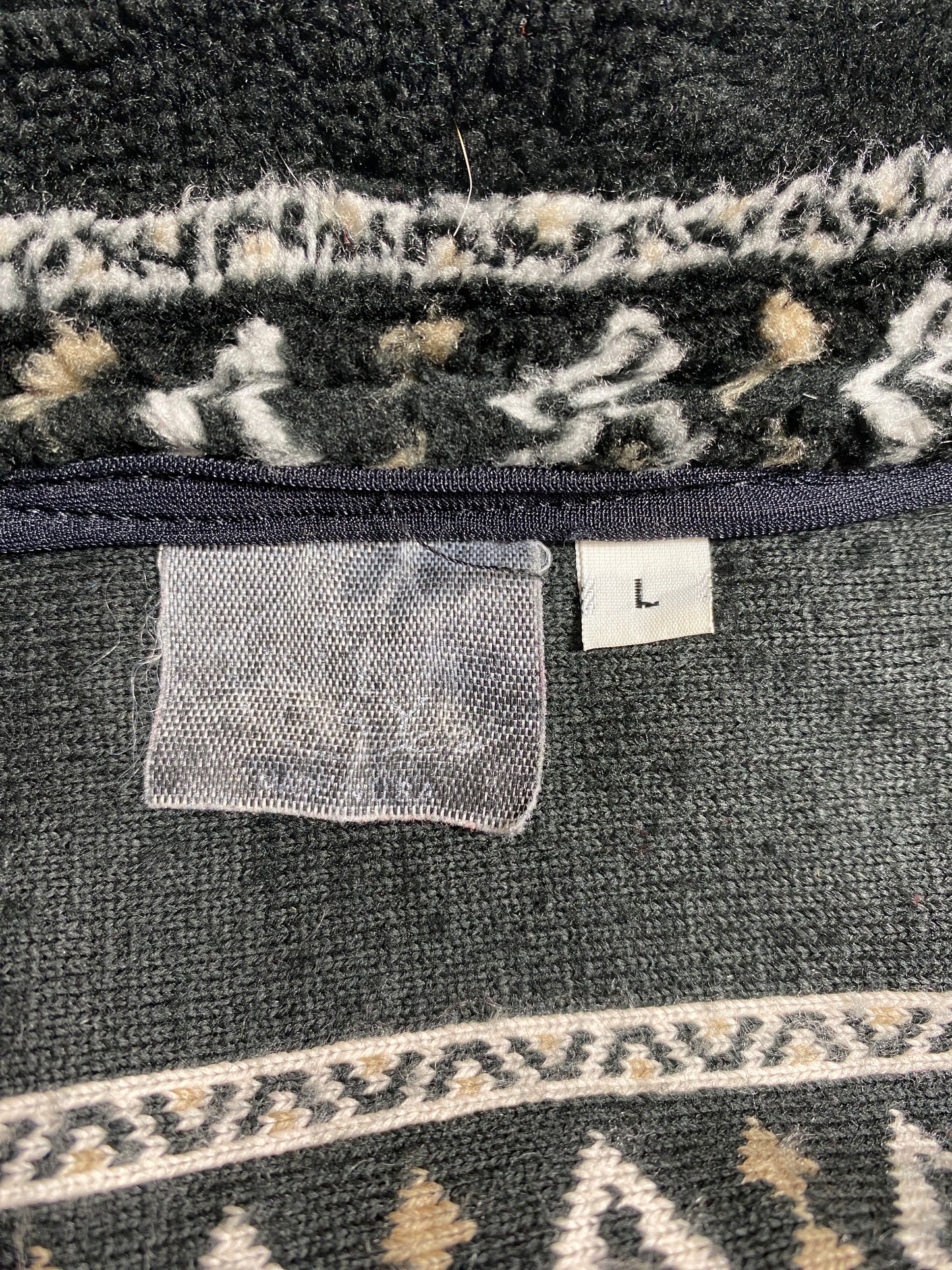 Vintage HORSES Size No Tag (Approx.XL) Fleece Jacket / G4202F