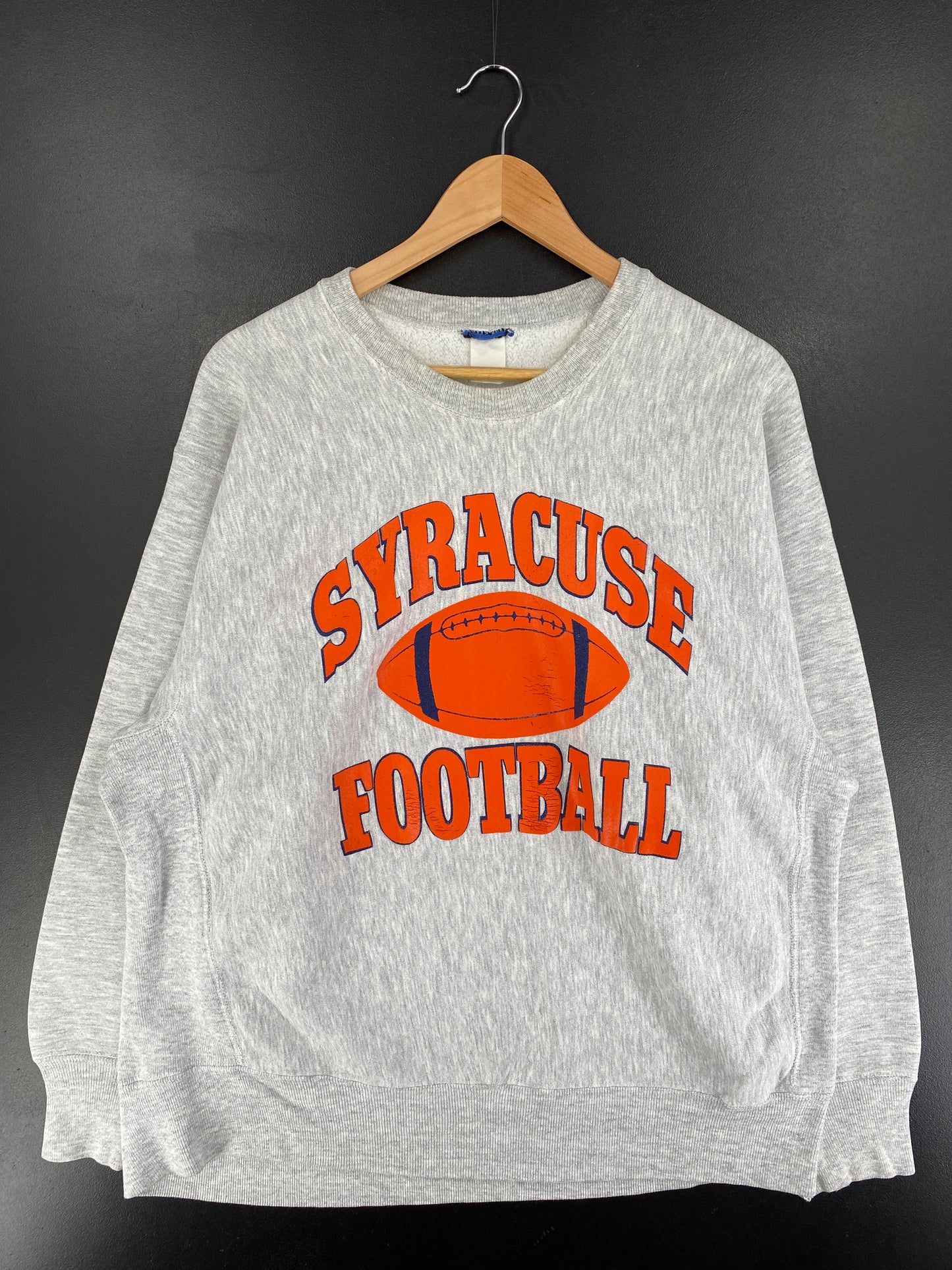 Vintage SYRACUSE FOOTBALL Size XL College Sweat-shirt / F1389S