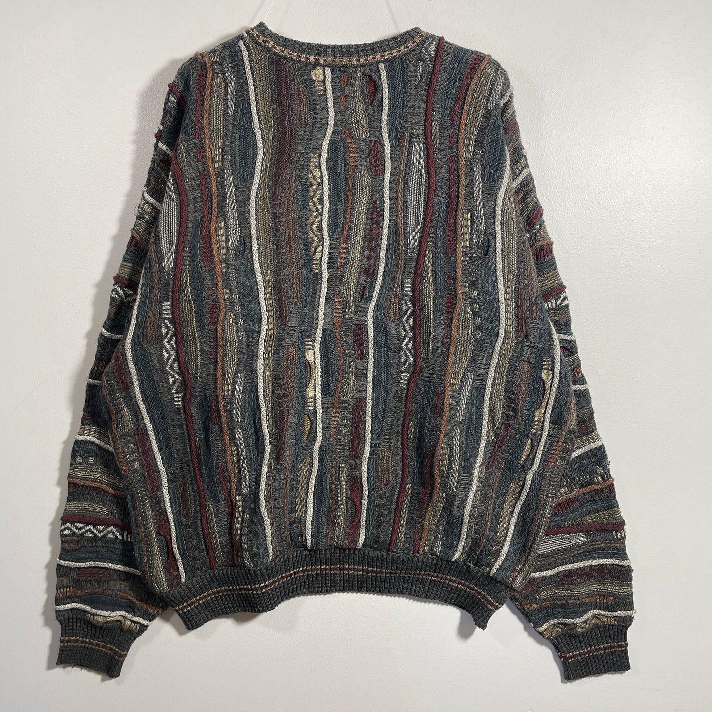 (XL) Vintage 3D COOGI-Style Knit Sweater / A1141K