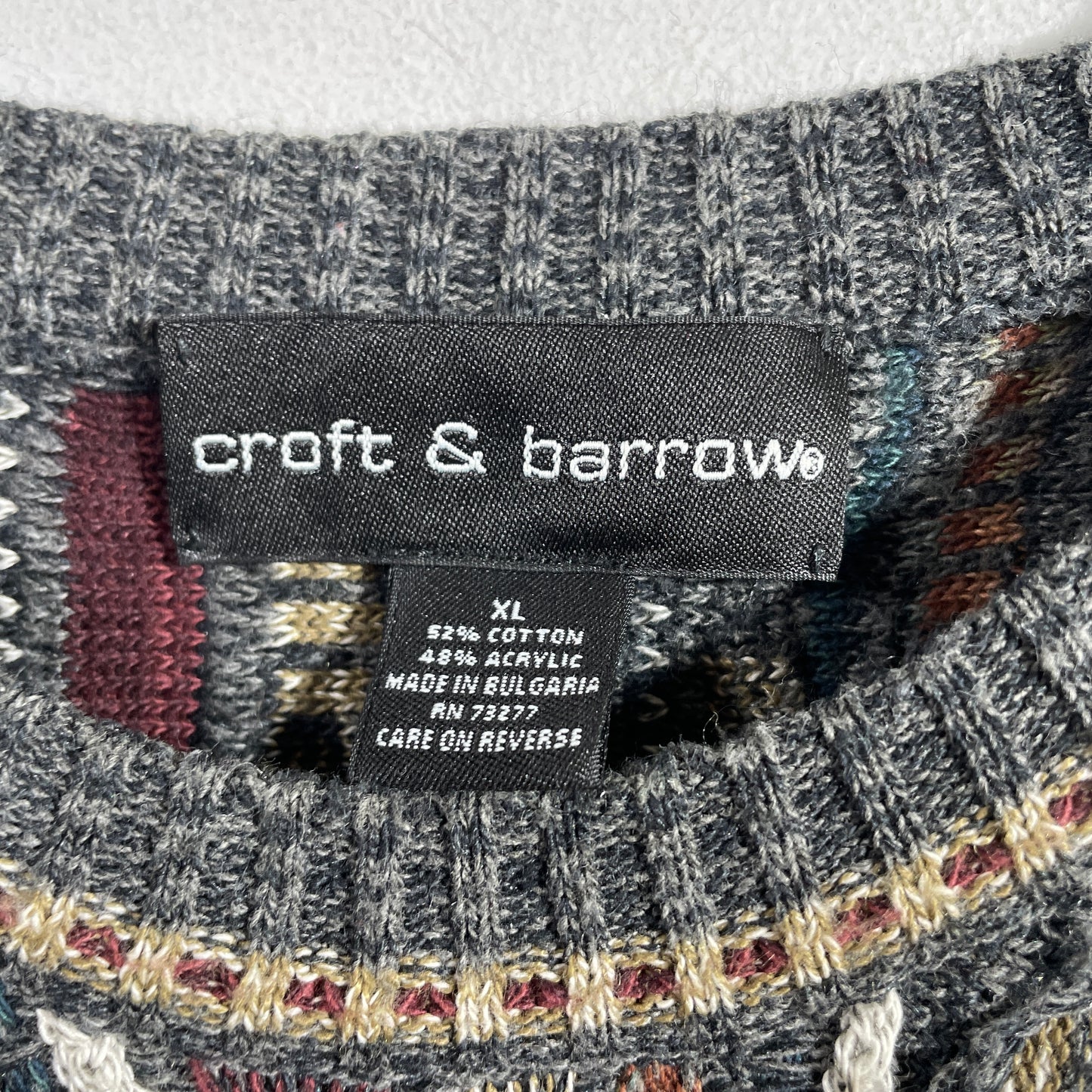 (XL) Vintage 3D COOGI-Style Knit Sweater / A1141K