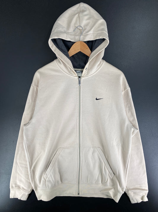 00’ NIKE Size L Vintage Zip-UP Hoodie Sweat-Shirt / G5523S