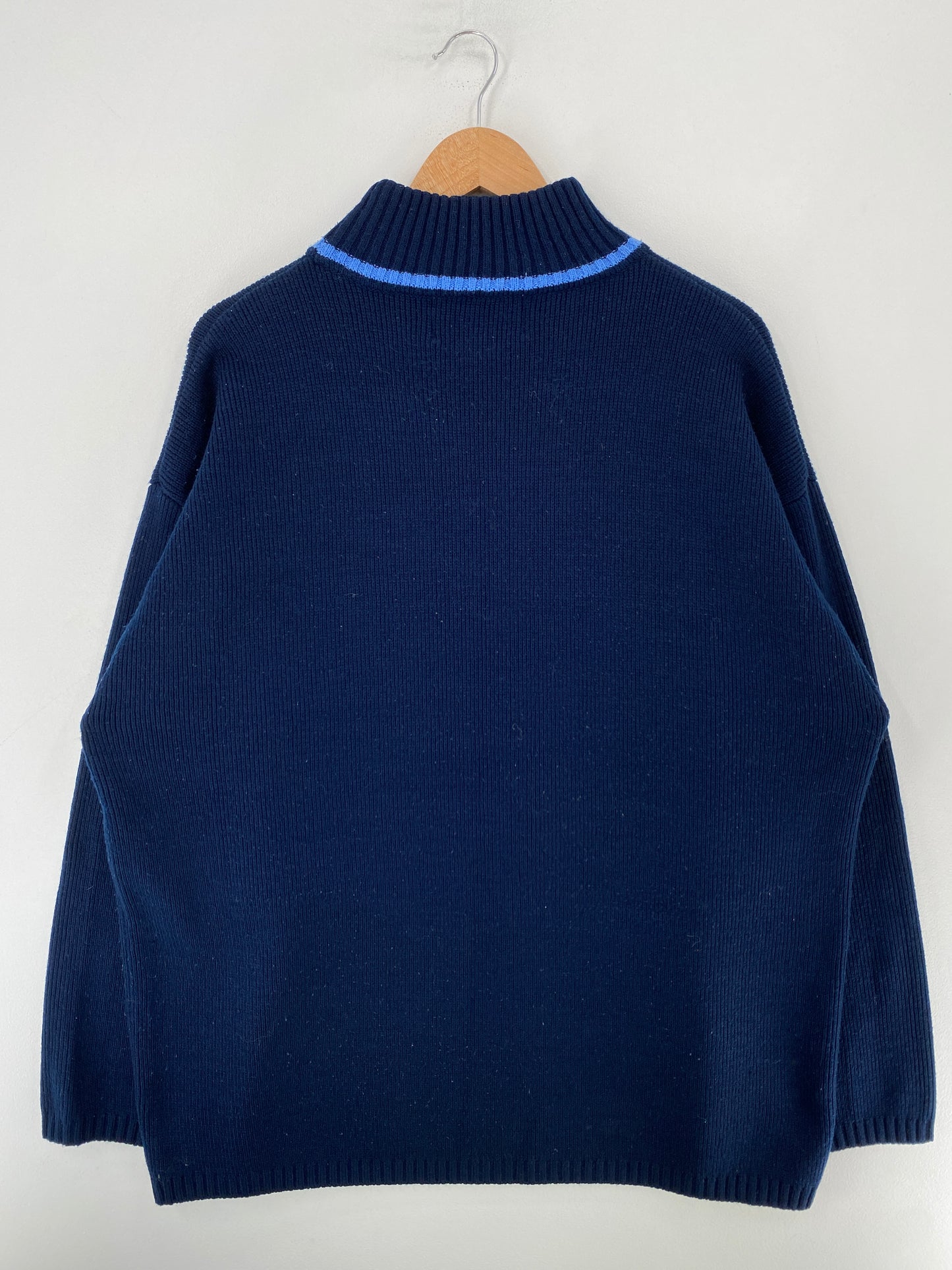 00’ RAW BLUE Size XXL Acrylic Knit Sweater / G439K