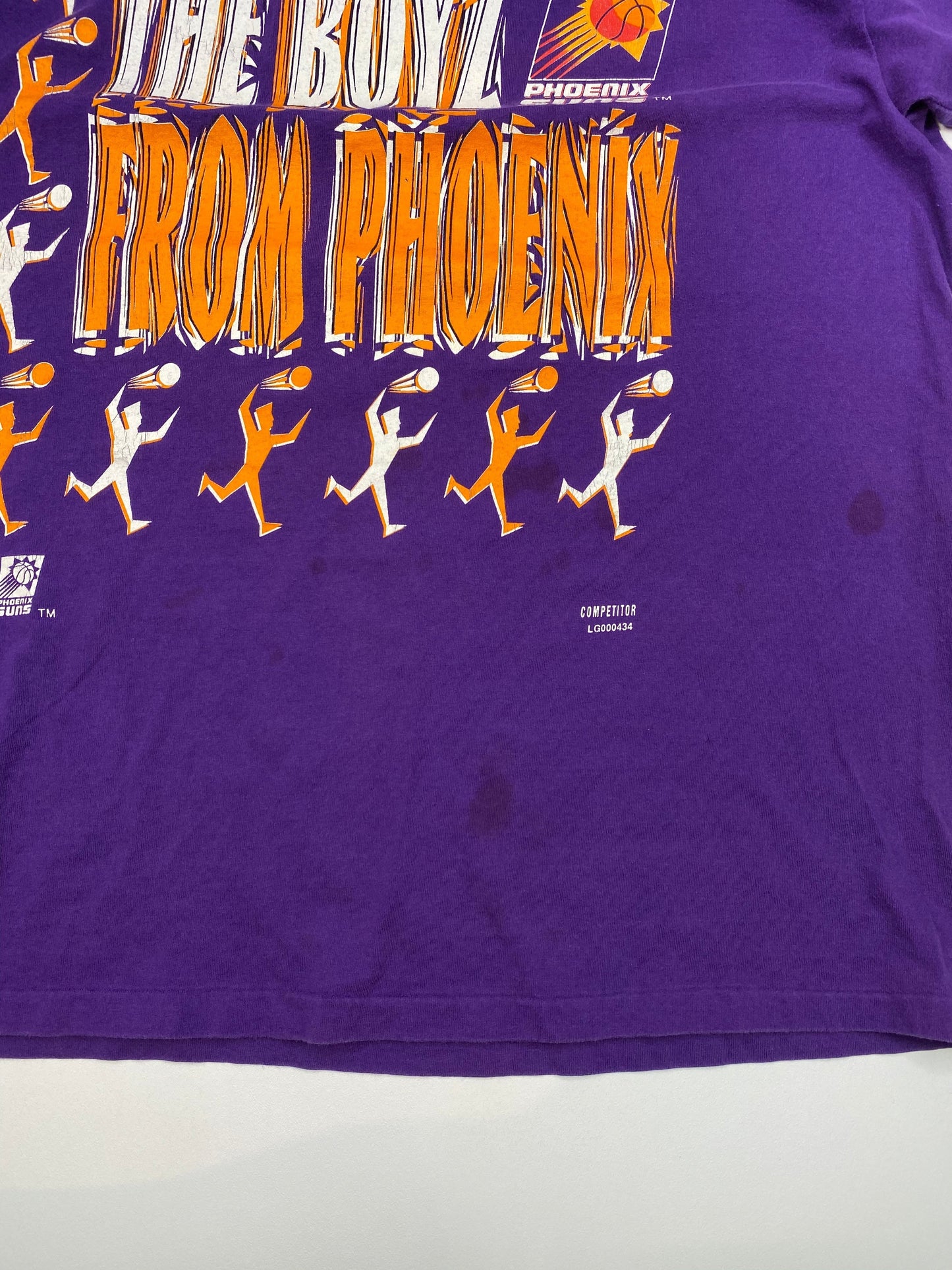 90's PHOENIX SUNS Size XL Vintage NBA T-Shirt / F2333T