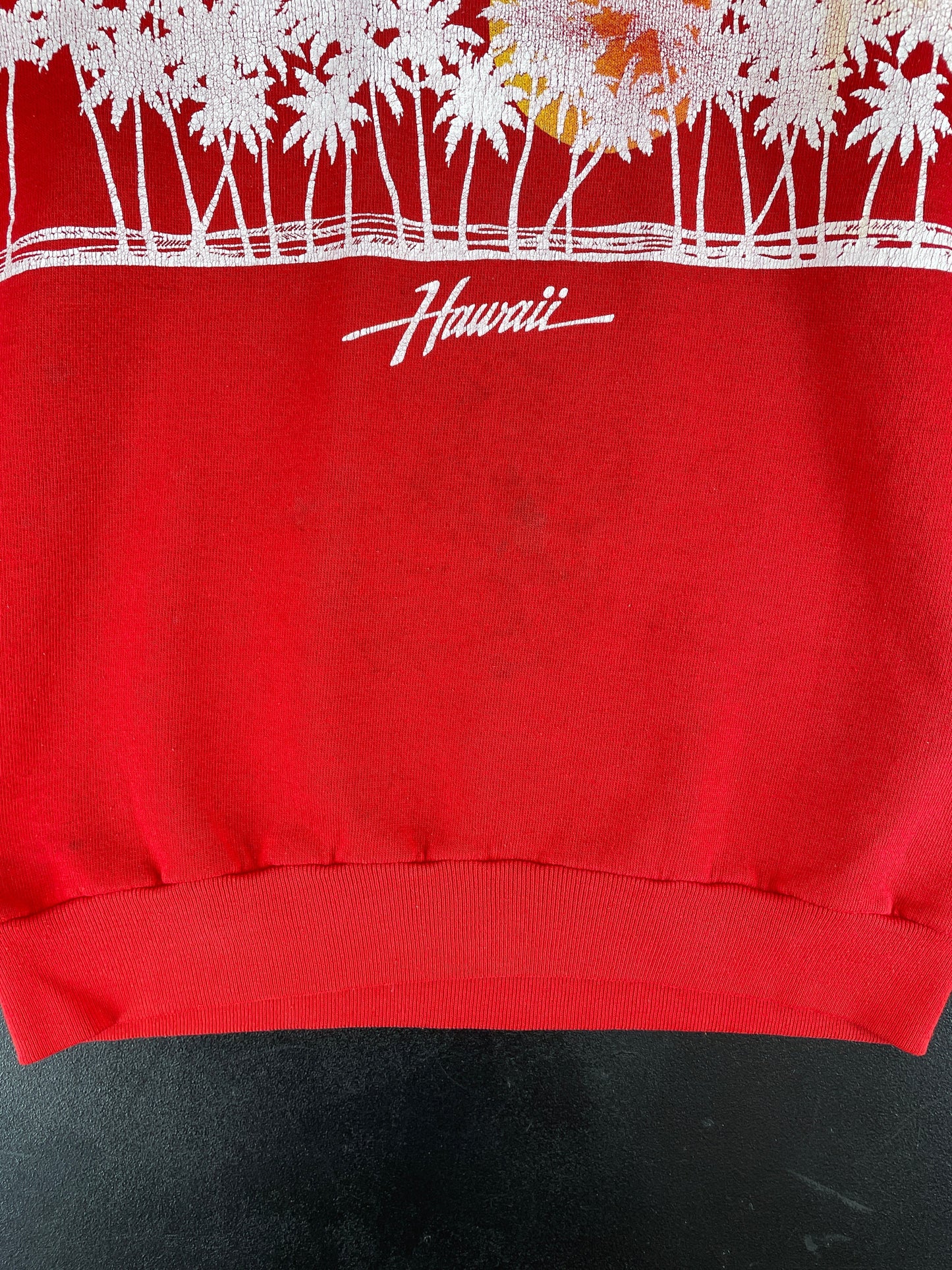 80’s HAWAII Made in USA Size Ladies M Vintage Sweat-shirt / G1868S