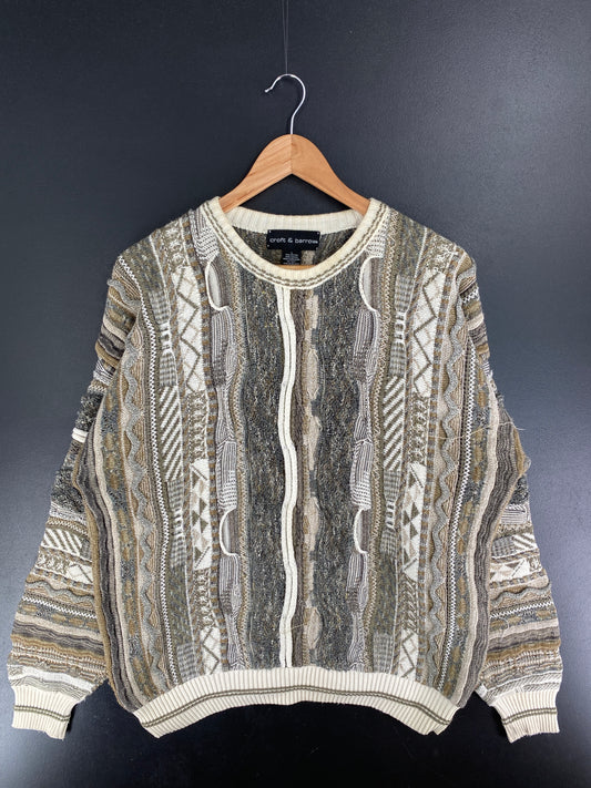 Vintage 3D COOGI-STYLE Size XL Cotton Knit Sweater / F4395K