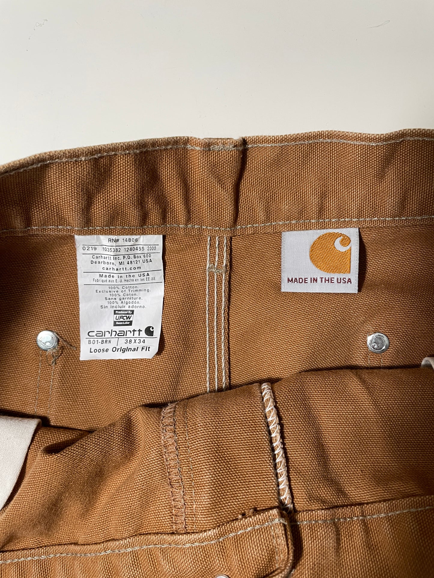 (W36xL33) Vintage CARHARTT Double Knee Pants / A1316P