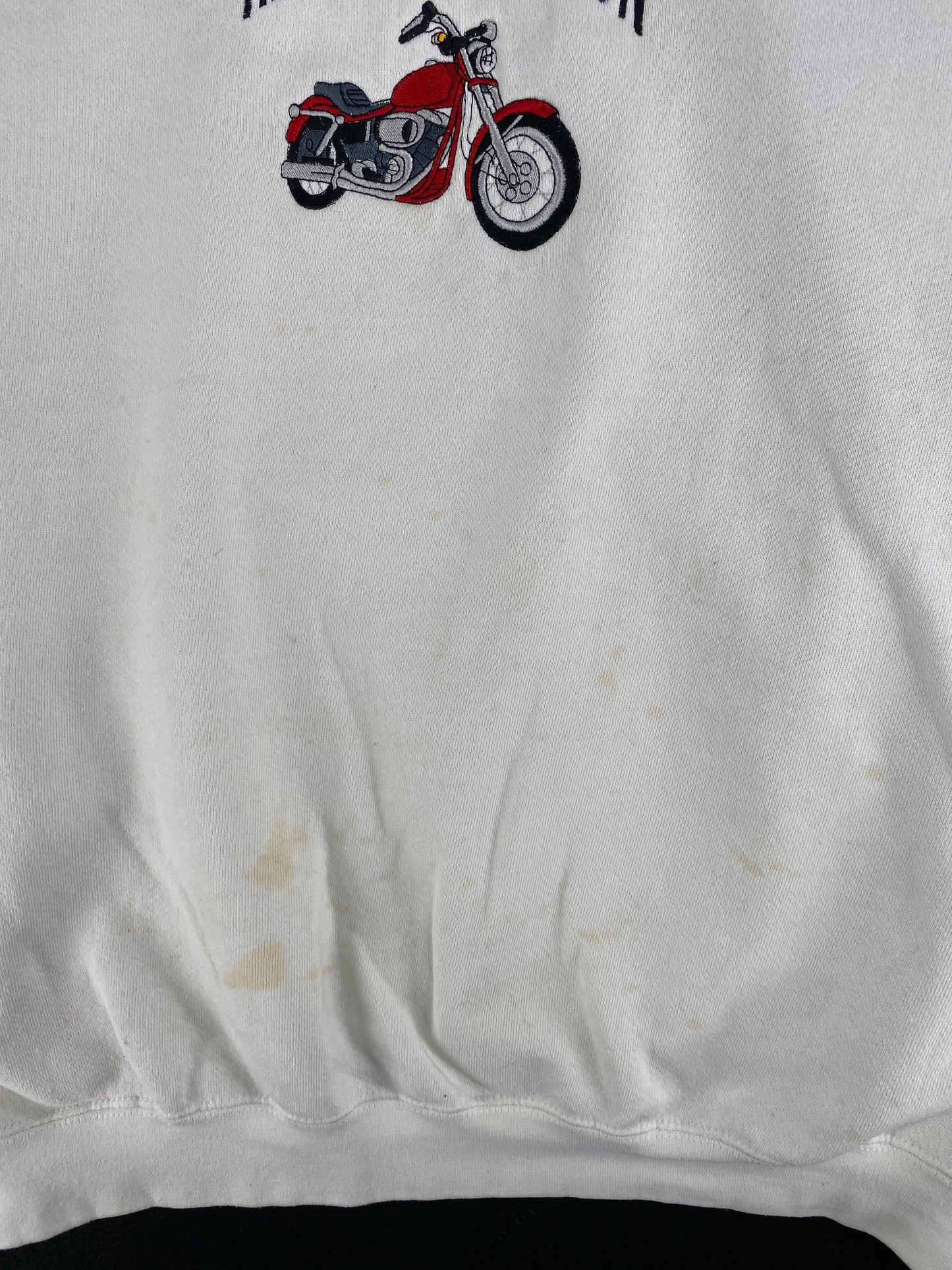 .90's HARLEY DAVIDSON Made in USA Size XXL Vintage Racing Sweat-shirt / F5312S