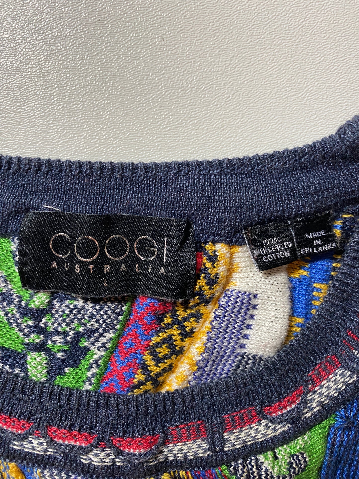 Vintage COOGI Size L Knit Sweater / G6497K