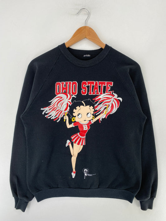 1994 BETTY BOOP x OHIO STATE Size No tag (Approx. S) Vintage College Sweat-shirt / G496S