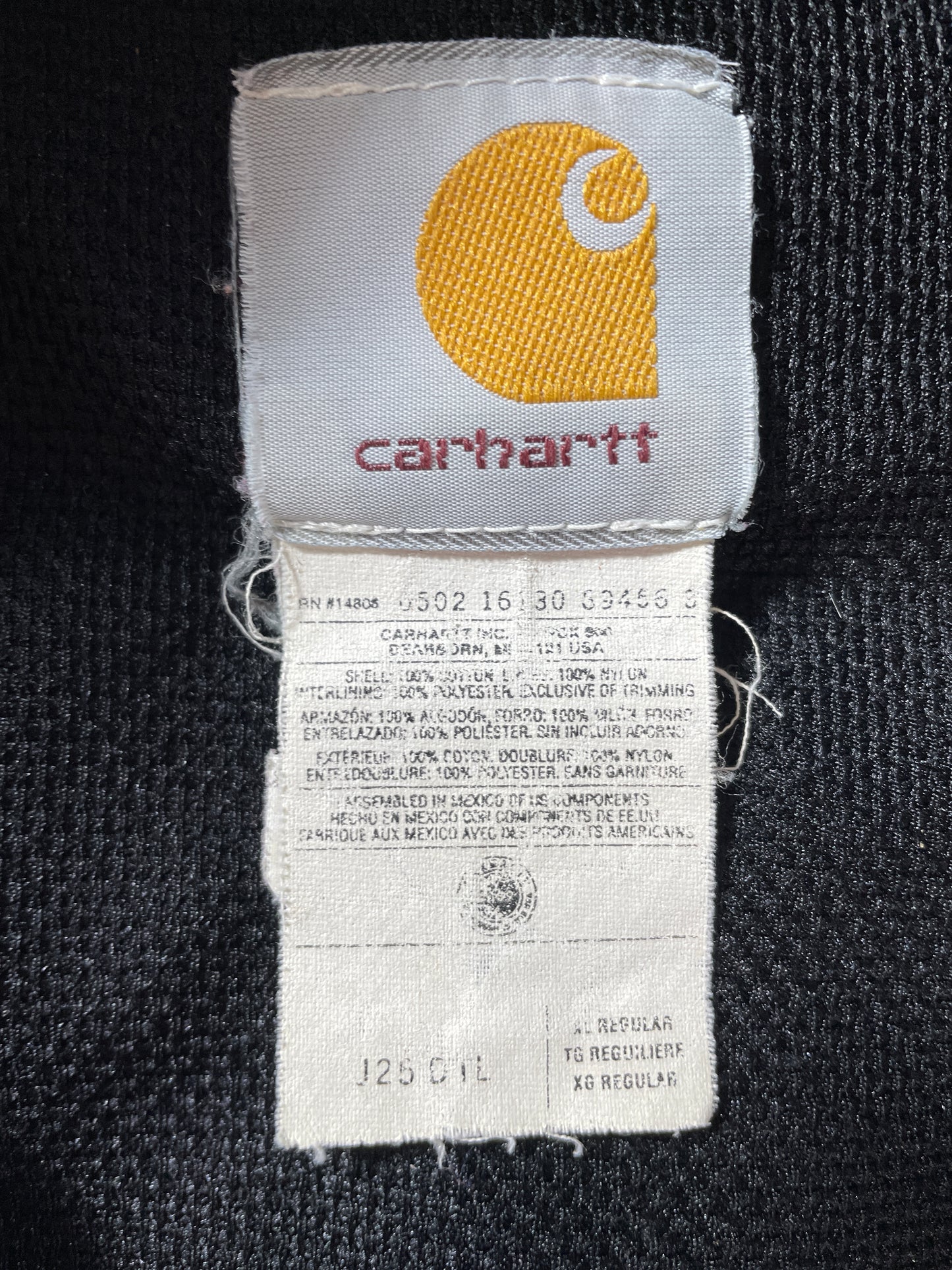 .Vintage CARHARTT Size XL Zip-Up Hoodie Duck Jacket / F3630J