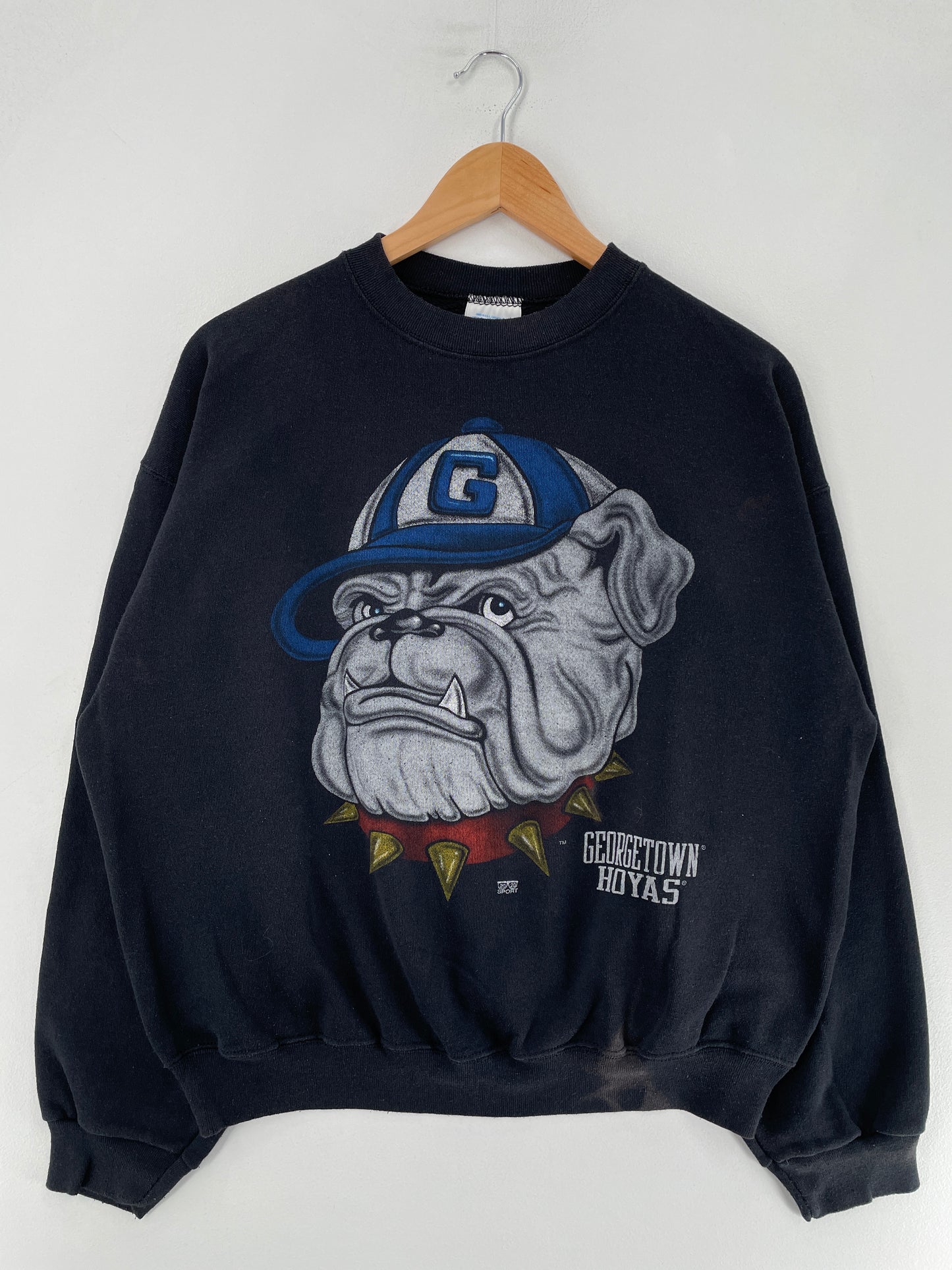 90's GEORGETOWN HOYAS Made in USA Size XL Vintage College Sweat-shirt / F3745S