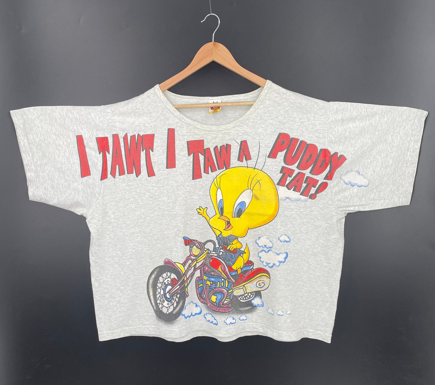 2000 LOONEY TUNES TWEETY Size (Approx.Ladies XL) Vintage T-Shirt / E8004T