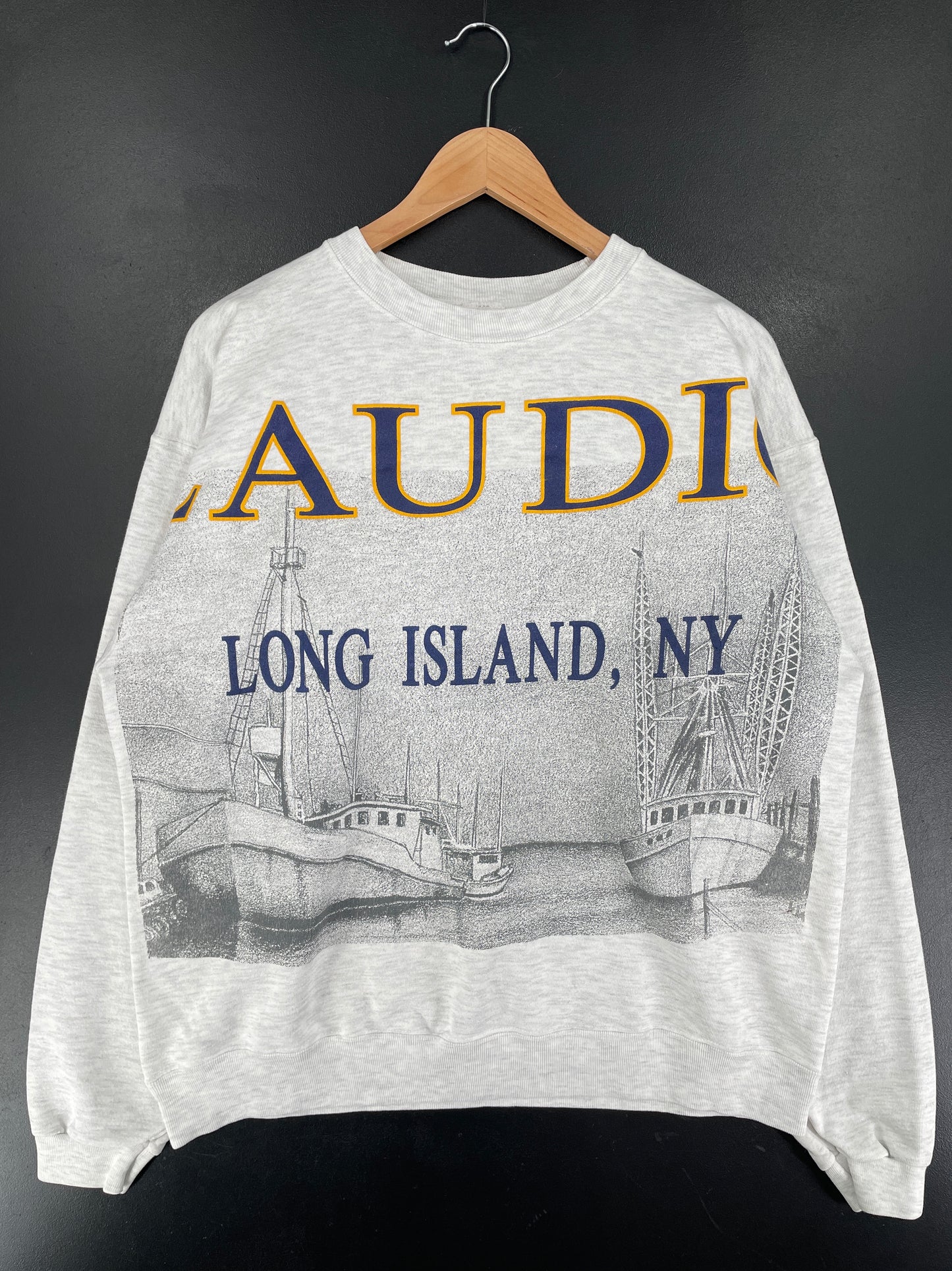 Vintage CLAUDIO'S LONG ISLAND NY Size L Sweat-Shirt / F3318S