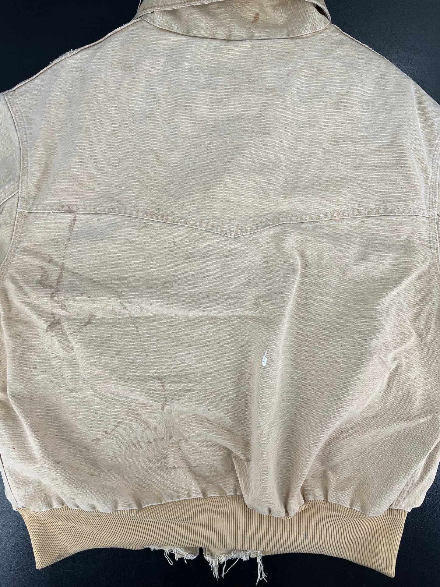 .Vintage CARHARTT Size No Tag Approx. XXL Zip-Up Duck Jacket / F7136J