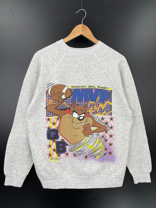 1993 LOONEY TUNES TAZ Made in USA Size XL Vintage Sweat-shirt / F6786S