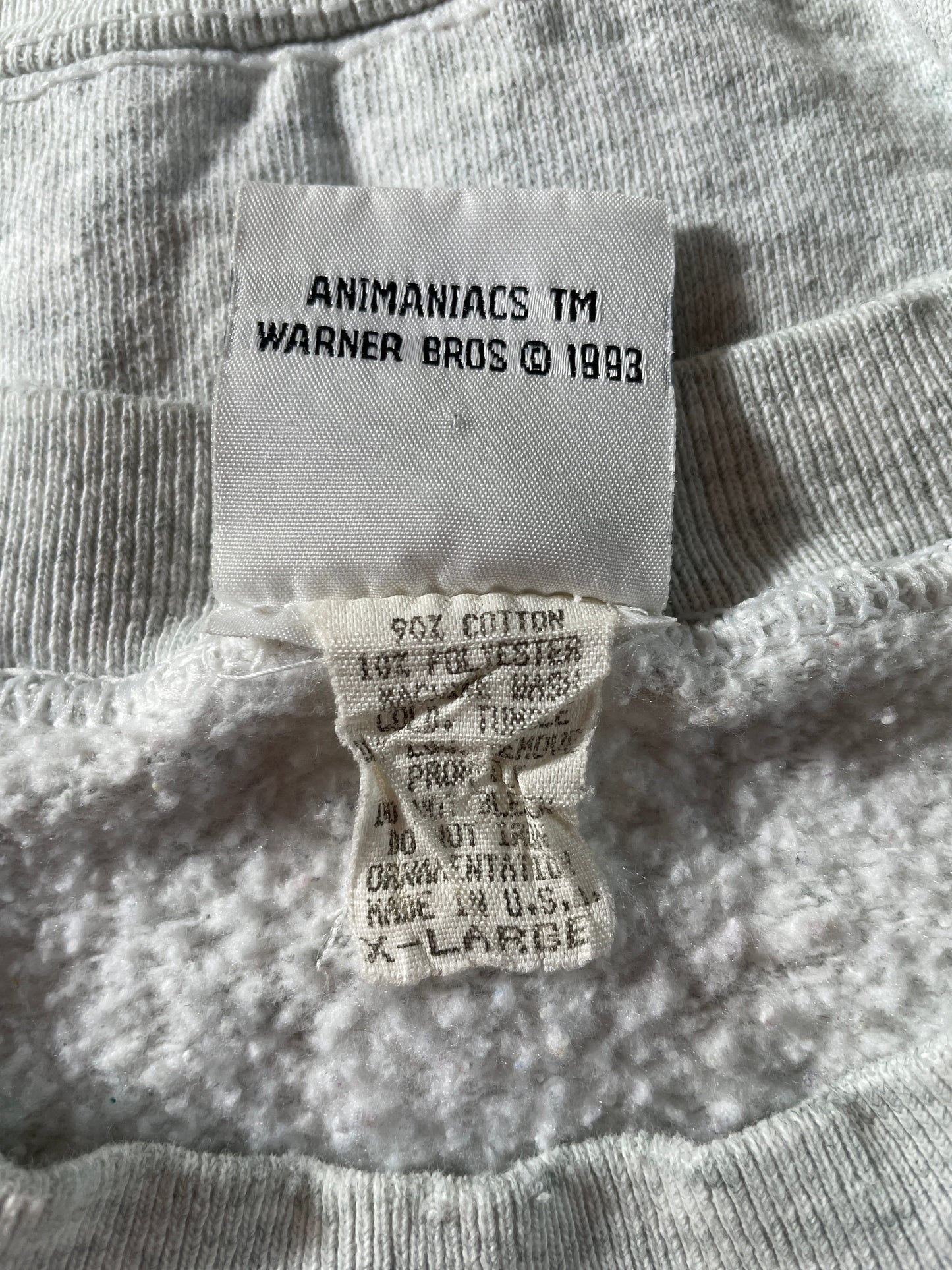 1993 YAKKO WARNER Made in USA Size XL Vintage Sweat-shirt / G3282S