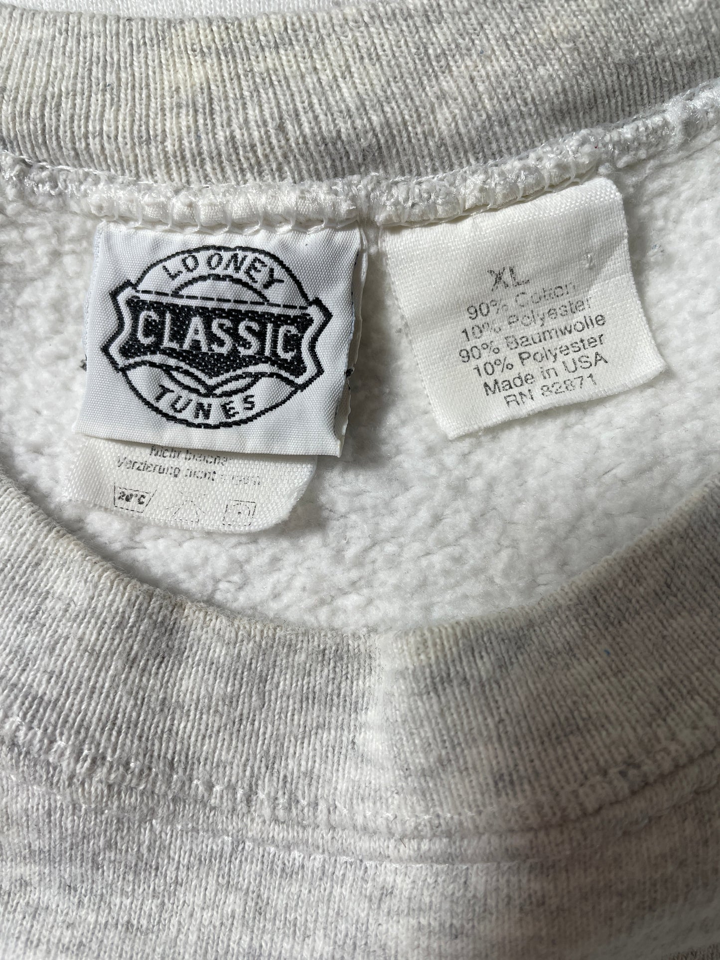 1994 LOONEY TUNES Made in USA Size XL Vintage Sweat-shirt / G488S