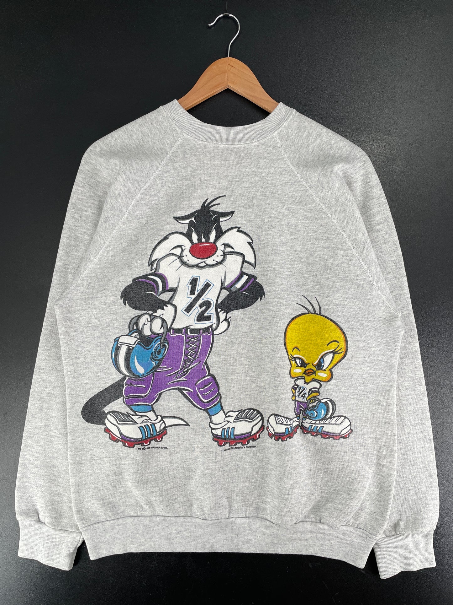 90's LOONEY TUNES Made in USA Size XL Vintage Sweat Shirt / F4641S
