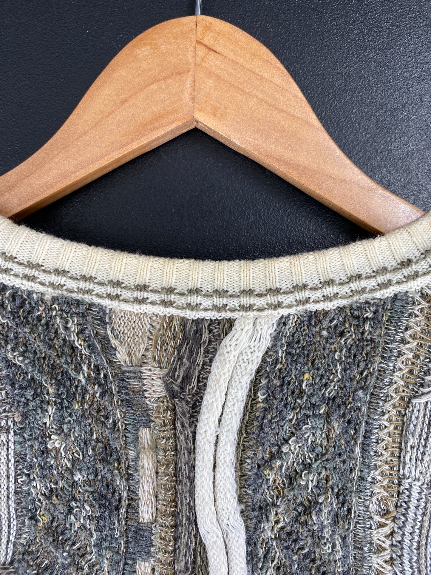 Vintage 3D COOGI-STYLE Size XL Cotton Knit Sweater / F4395K