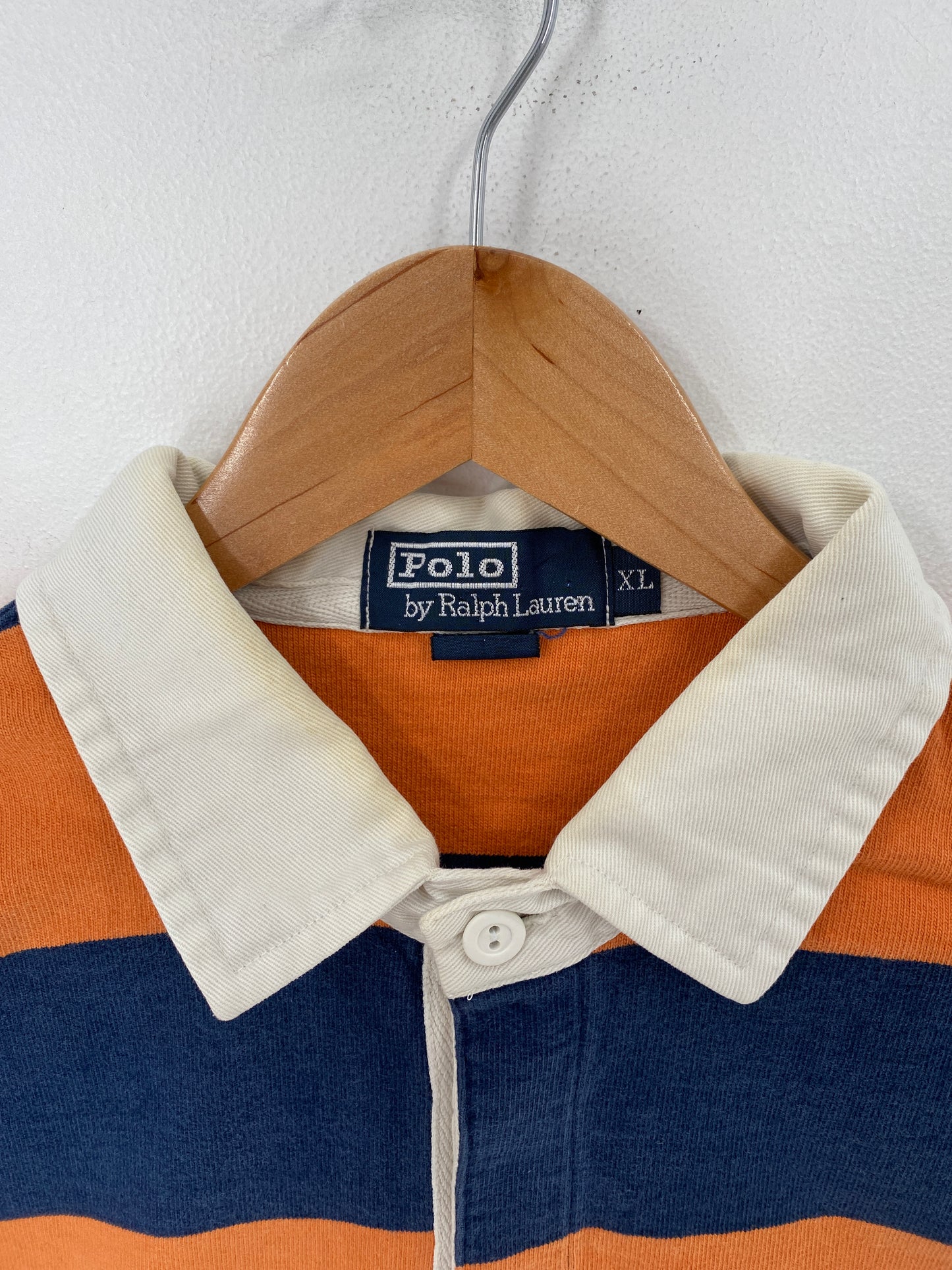90's POLO RALPH LAUREN Size XL Vintage Rugby-Shirt / G4164R