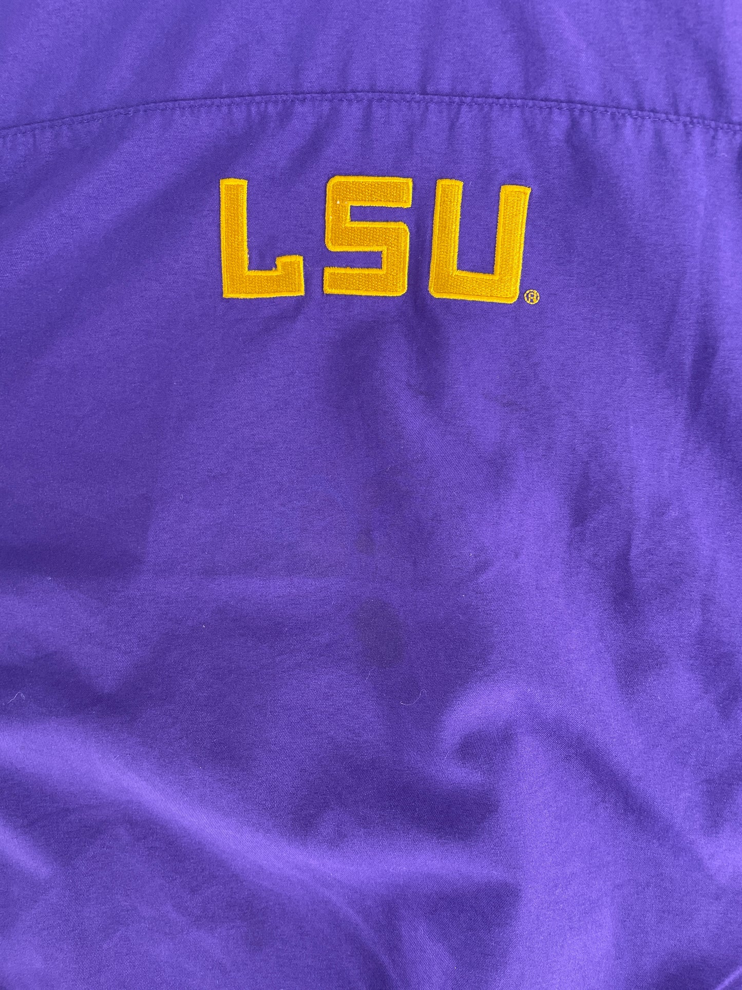 00’ NIKE x LSU TIGERS Size L Vintage College Nylon Jacket / F7711N