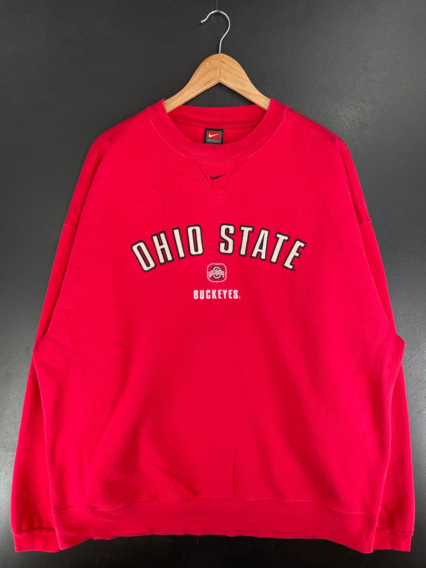 00' NIKE x OHIO STATE BUCKEYES Size XL Vintage College Sweat-Shirt / F5359S