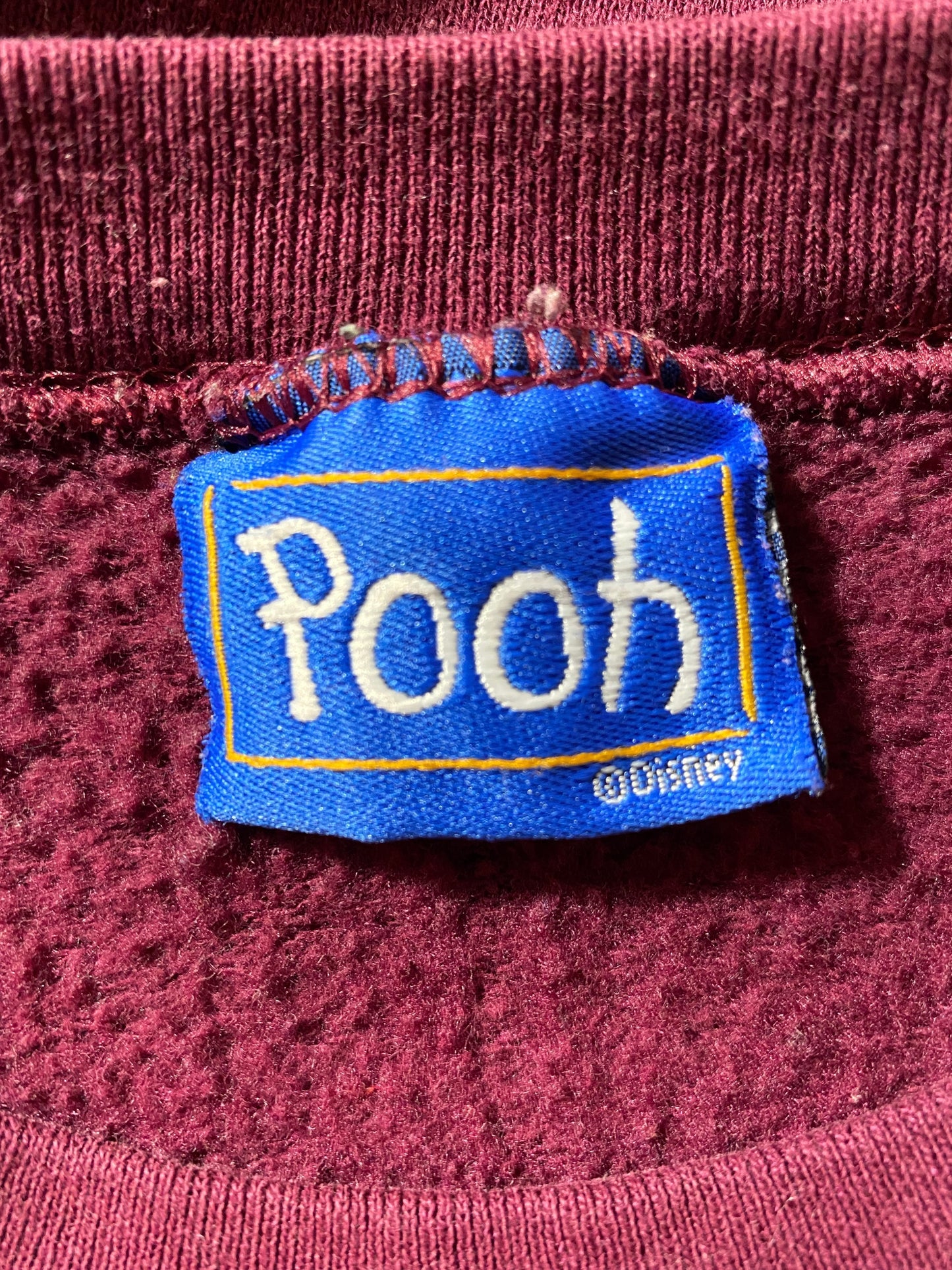 00' DISNEY WINNIE THE POOH Size No tag(Approx.XL) Vintage Sweat-shirt / G555S