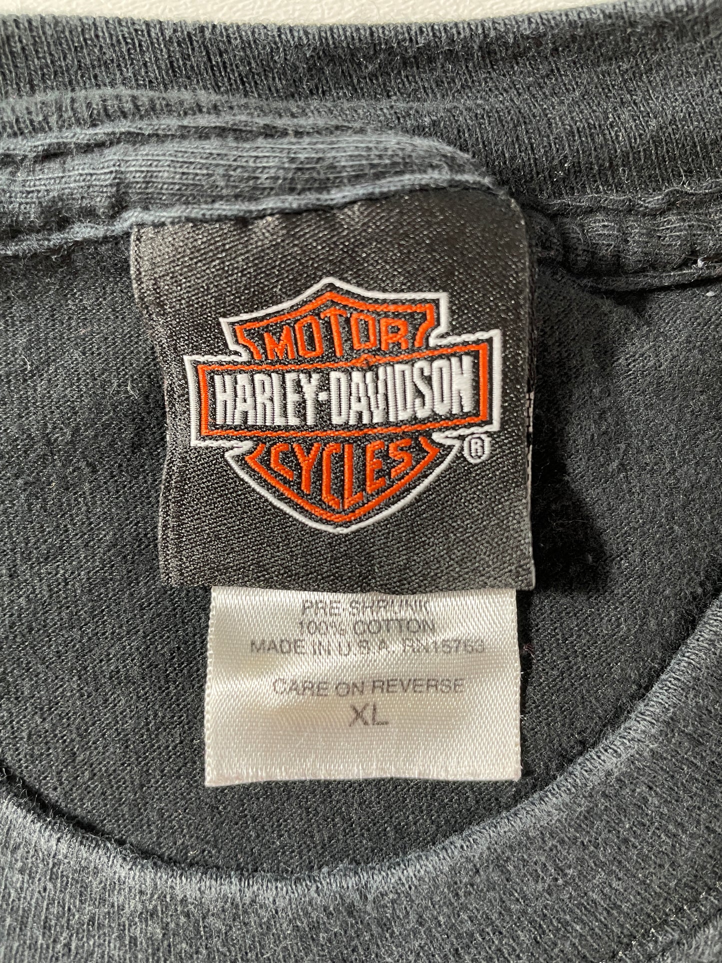 90's HARLEY DAVIDSON Made in USA Size XL Vintage Racing T-shirt / F2773T