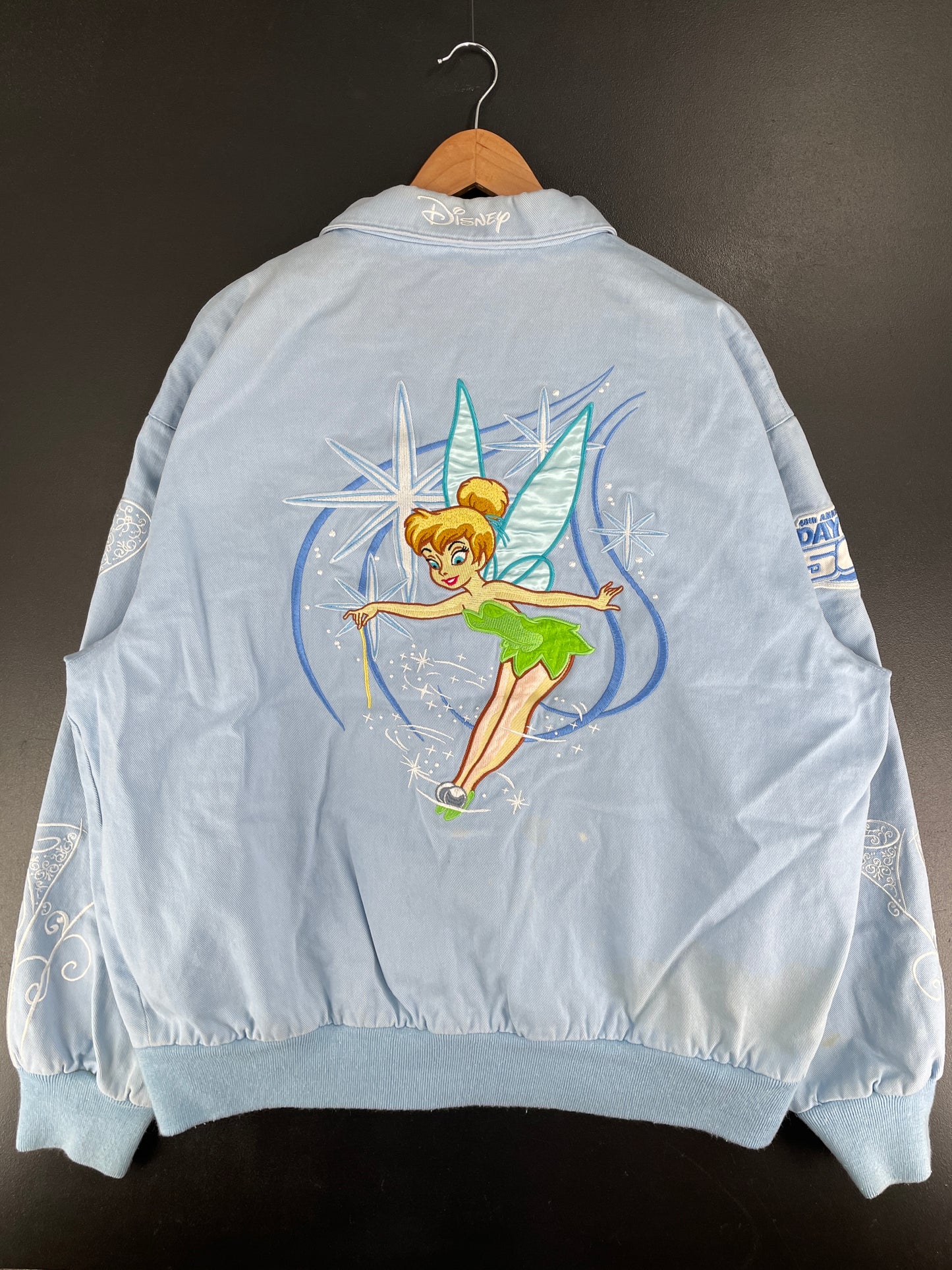 Vintage DISNEY TINKER BELL Size XL Racing Jacket/ F5072J
