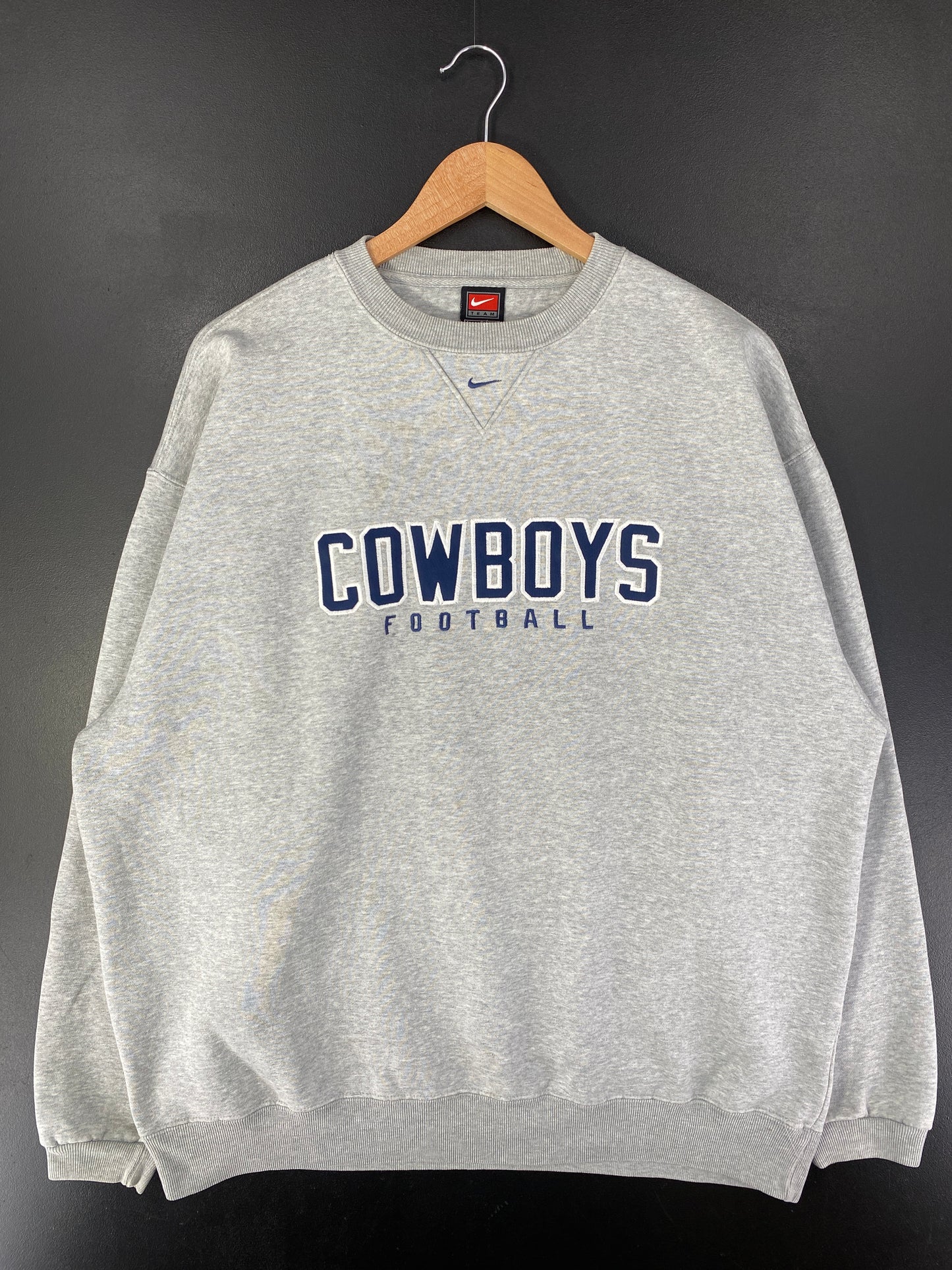 00' NIKE x DALLAS COWBOYS Size L Vintage NFL Sweat-Shirt / G997S