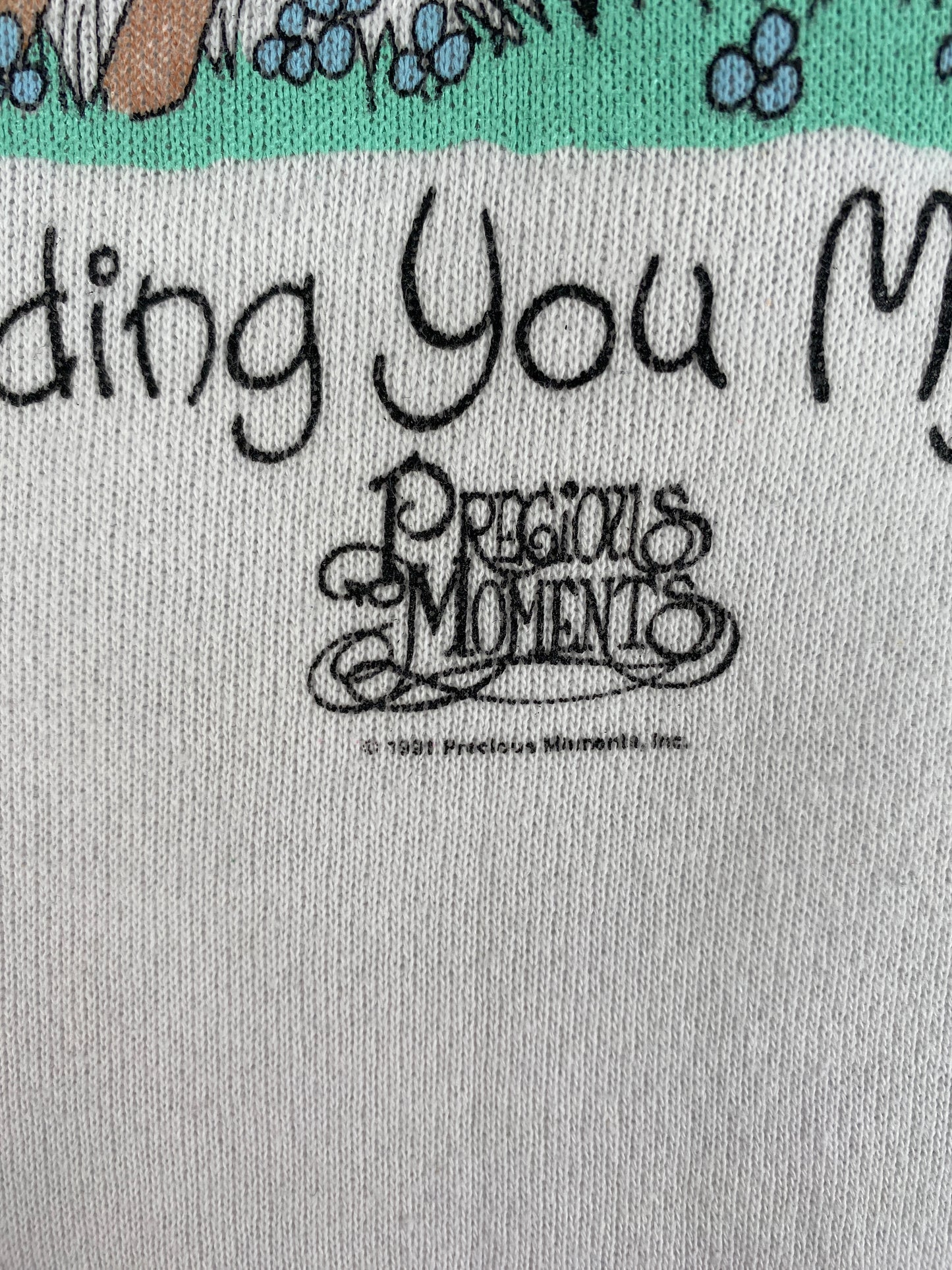 1991 PRECIOUS MOMENTS Size XL Vintage Sweat-Shirt / F6867S