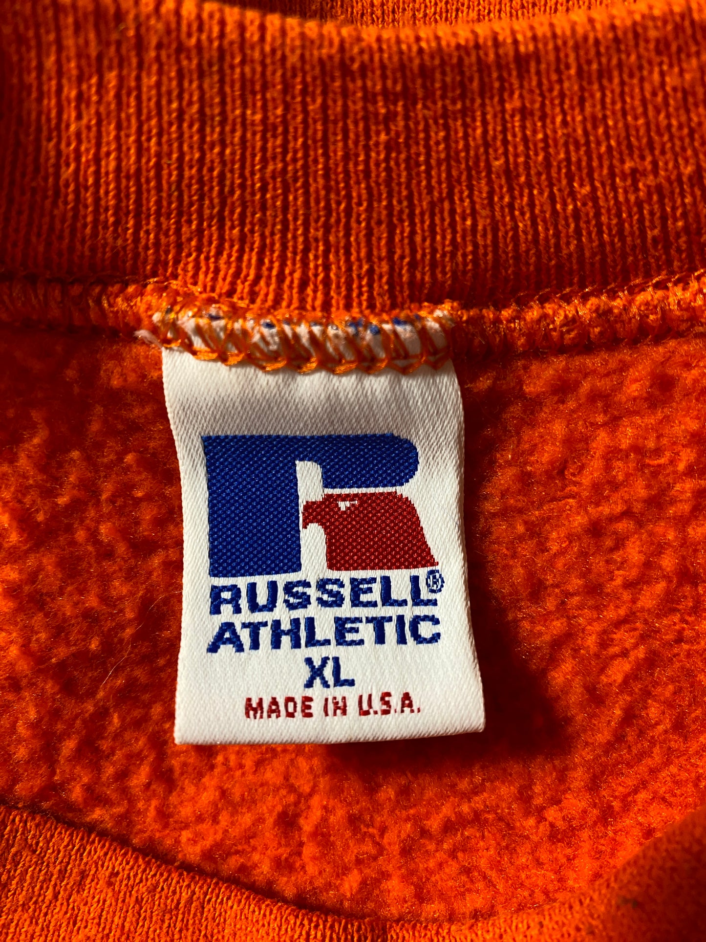 90's RUSSELL x OKLAHOMA STATE Made in USA Size XL Vintage College Sweat-shirt / G7055S