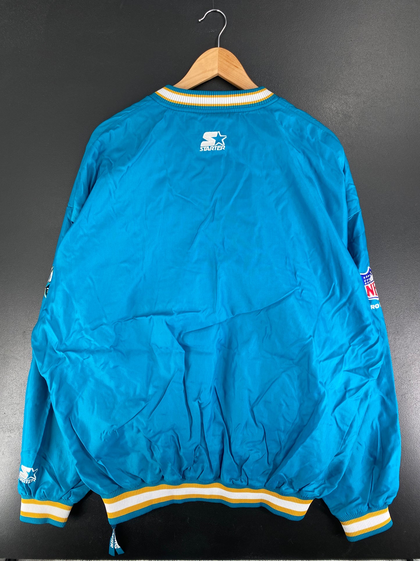 90’s STARTER x JACKSONVILLE JAGUARS Size XXL Vintage NFL Nylon Jacket / F5022N