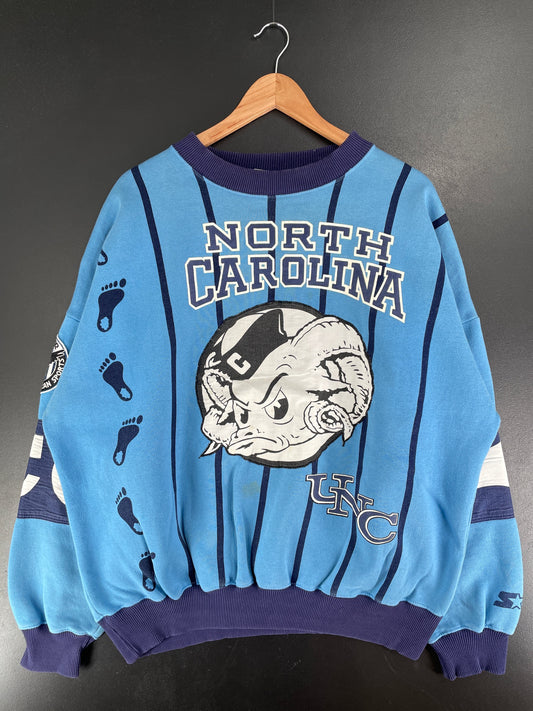 Early 90’s STARTER x NORTH CAROLINA Size XL College Sweat-shirt / F7252S