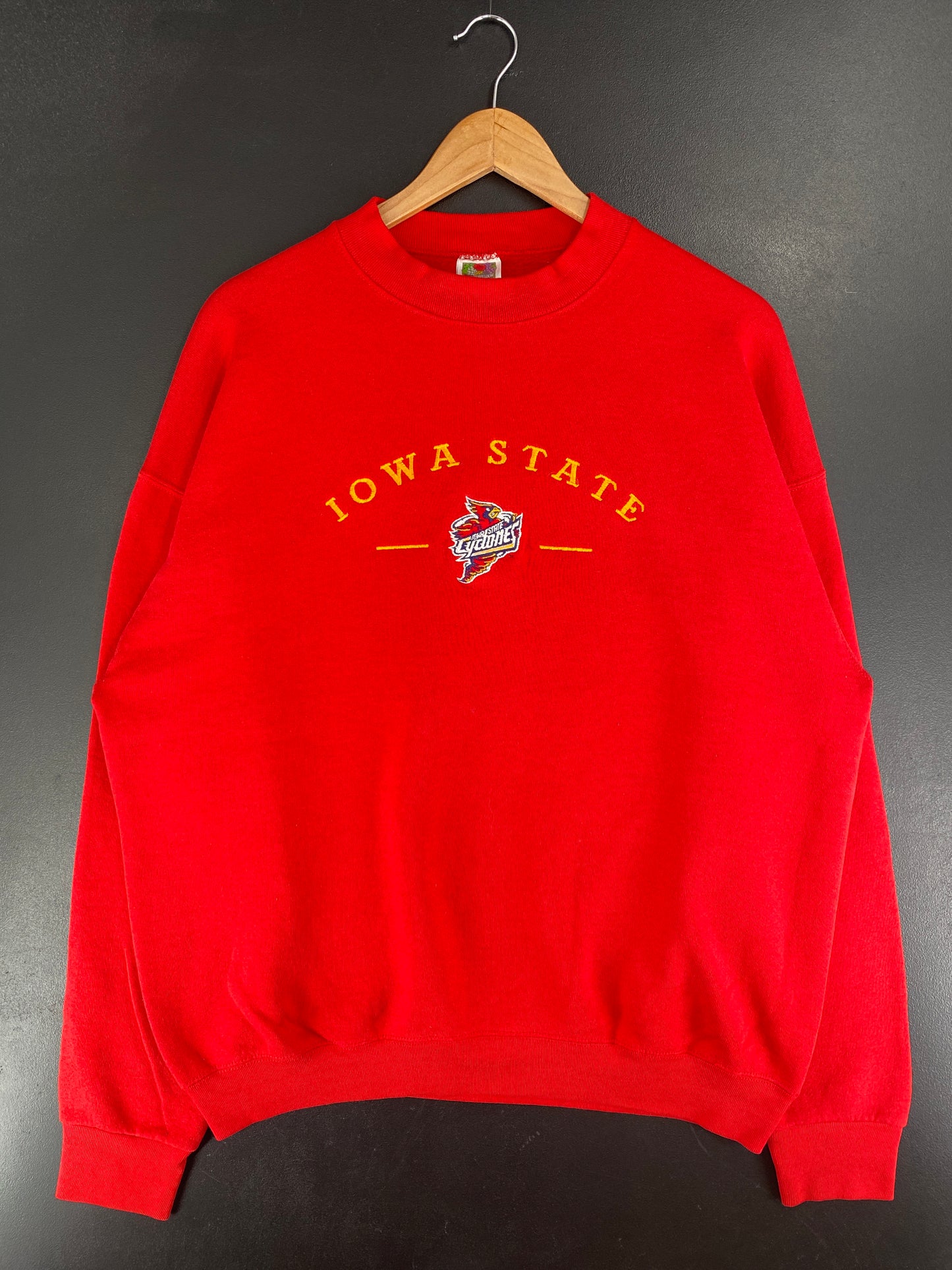 90’s IOWA STATE CYCLONES Made in USA Size XL Vintage College Sweat-shirt / F5691S