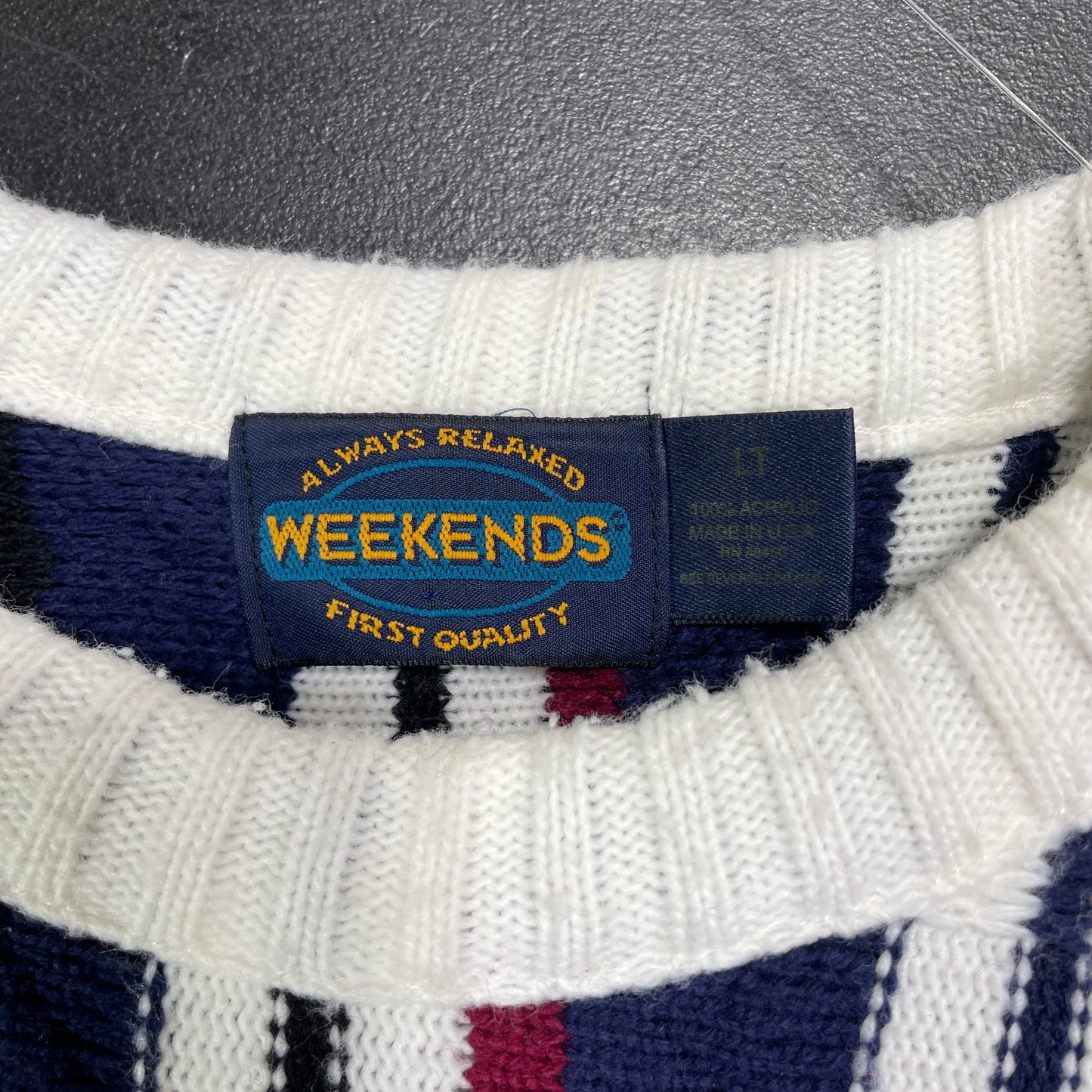 (L) 90's WEEKENDS Vintage Knitwear / A1470K