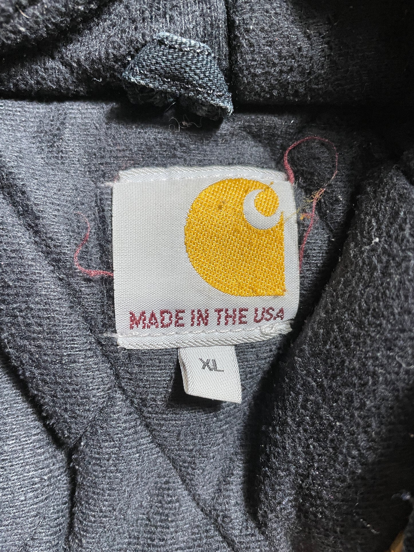 90's CARHARTT Made in USA Size XL Duck Hoodie Jacket / F2613J