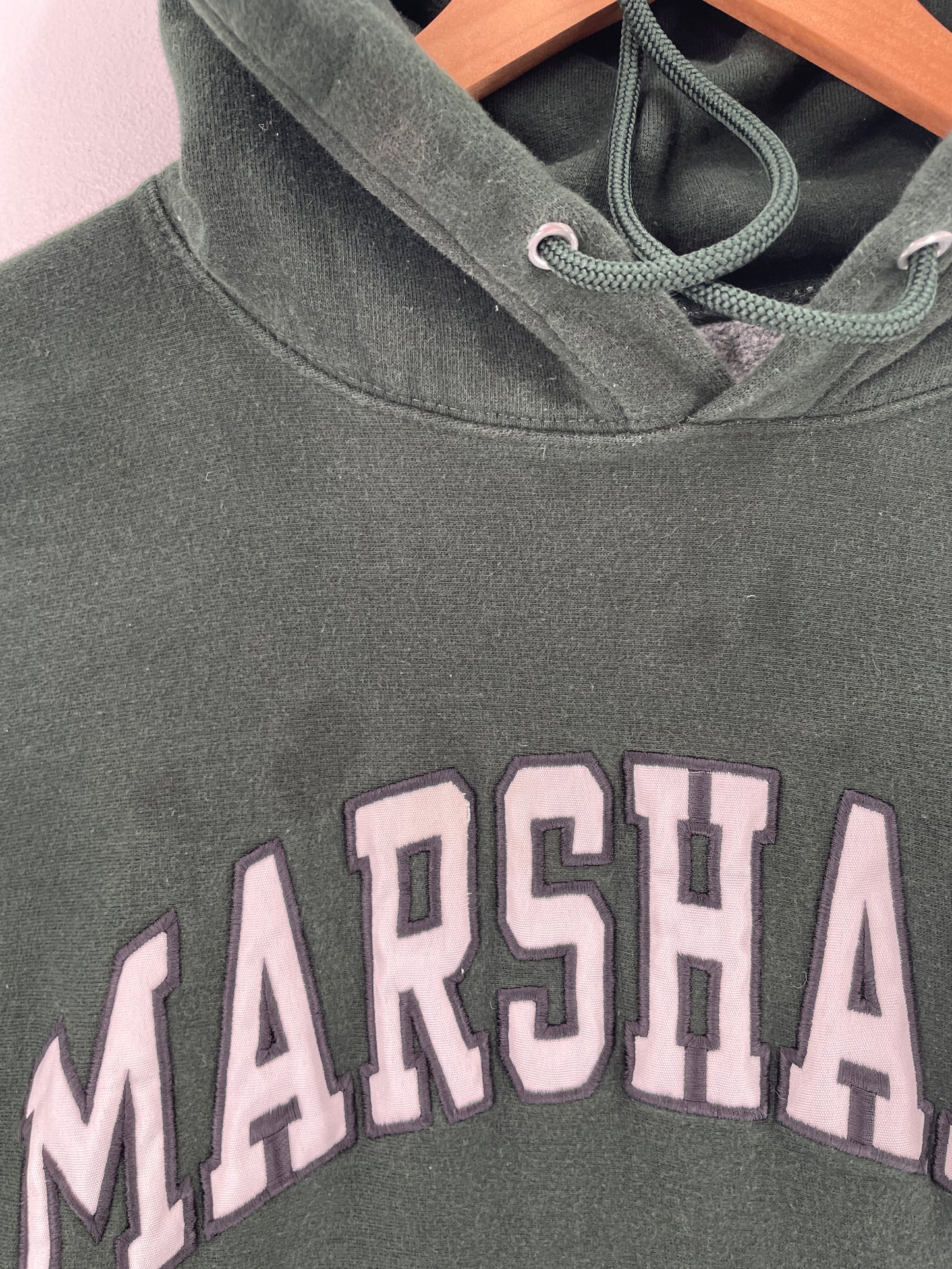 Vintage MARSHALL Size L College Hoodie Sweat-Shirt / F4254S