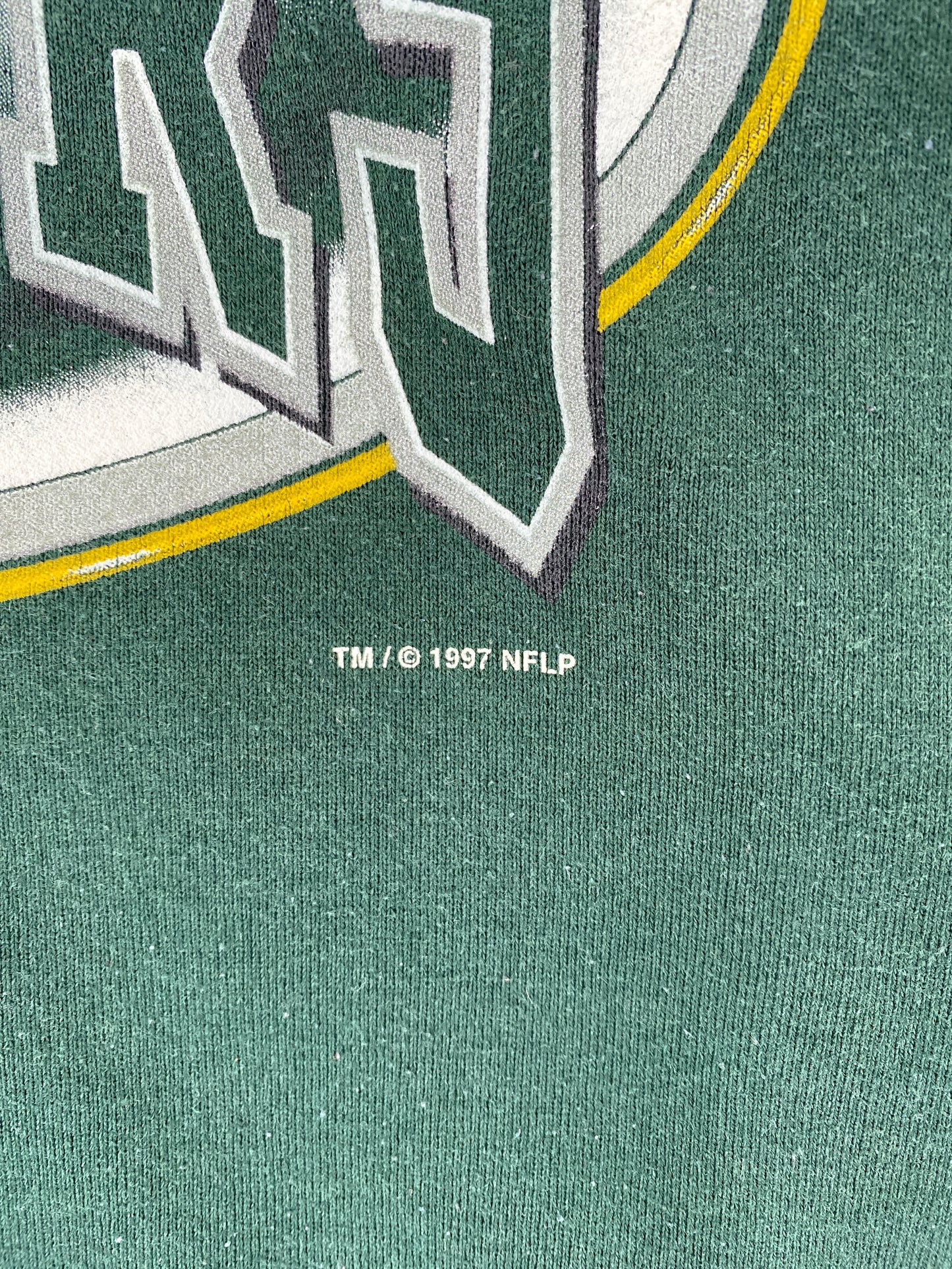 1997 PRO PLAYER x GREEN BAY PACKERS Made in USA Size L Vintage NFL Sweat-Shirt / G6563S