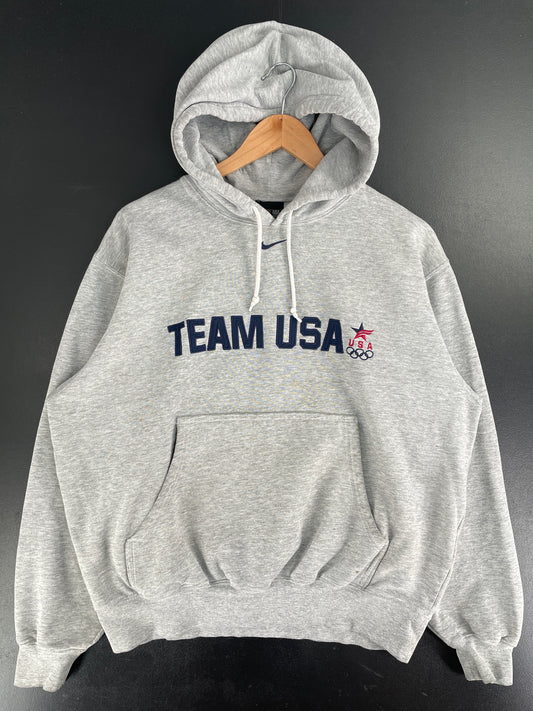 00' NIKE x OLYMPIC TEAM USA Size M Vintage Hoodie Sweat-Shirt / F7674S
