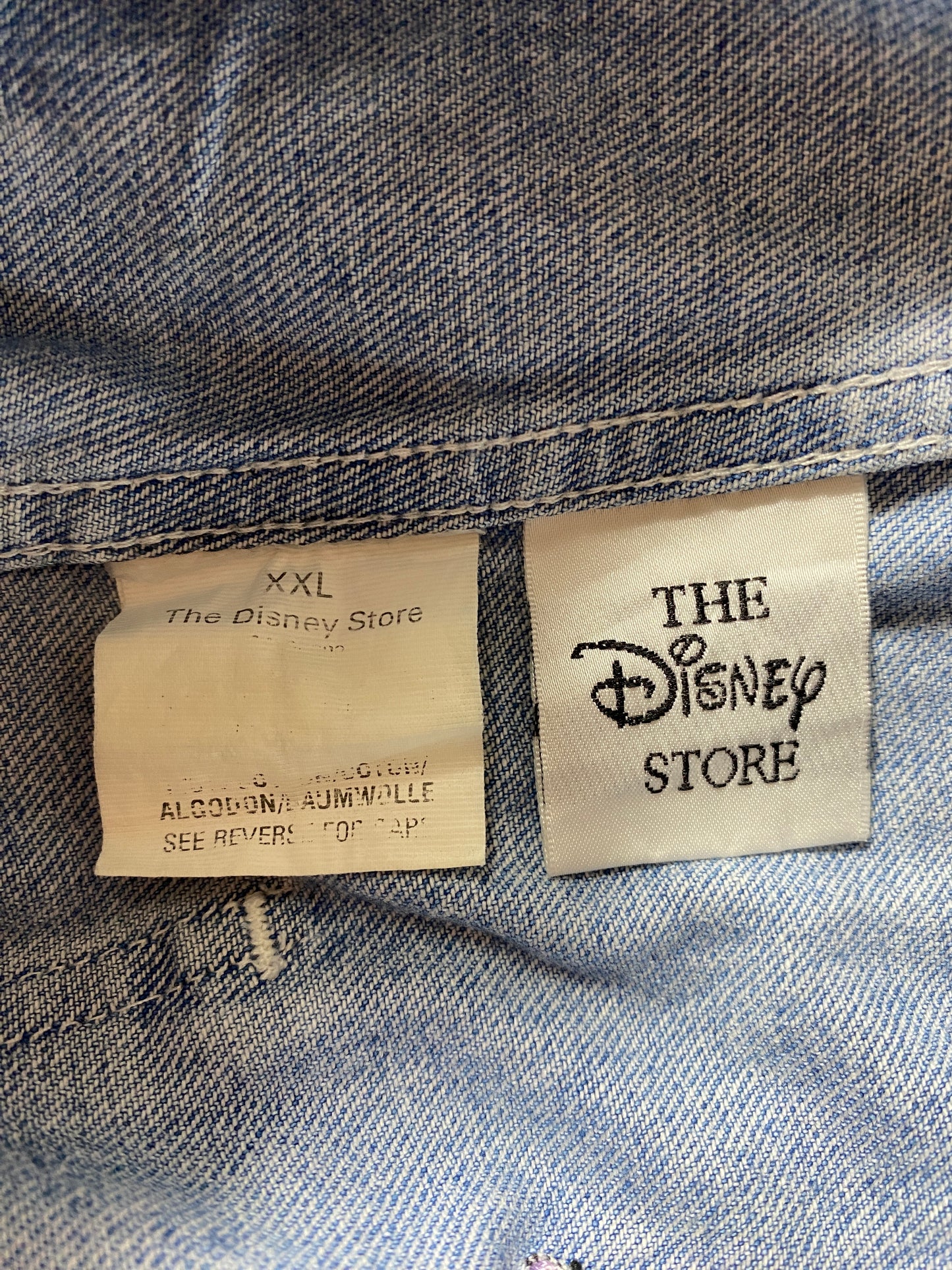 Vintage DISNEY POOH Size XXL Denim Overall / F2297P