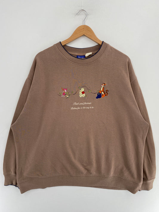 Vintage DISNEY POOH DISNEY Size Approx. Ladies XL Sweat-Shirt / G3547S
