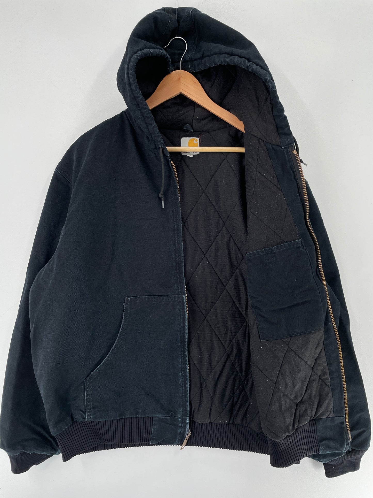 90's CARHARTT Made in USA Size XL Duck Hoodie Jacket / F2613J