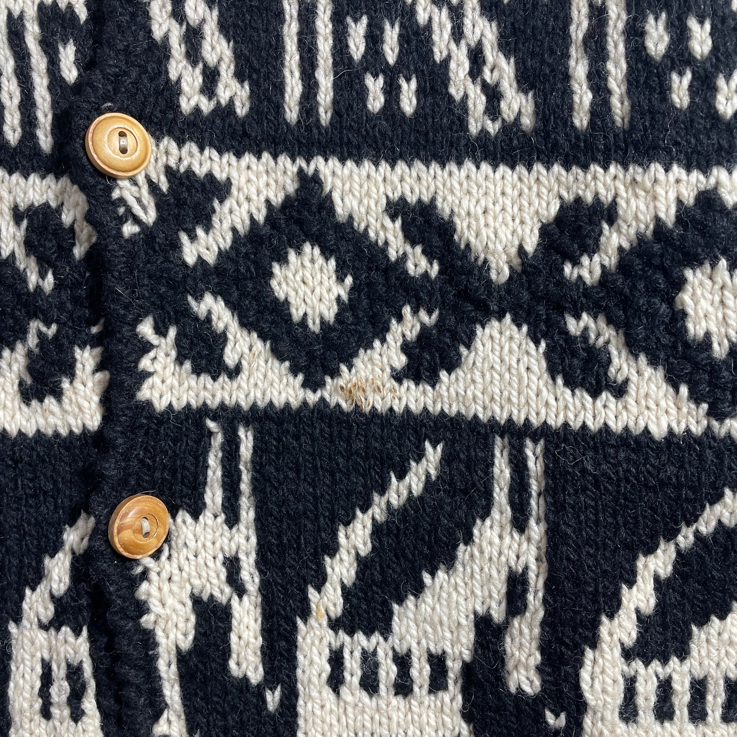 (XS/S) Vintage EXPRESS TRICOT Hand Knit Wool Sweater / A1264K