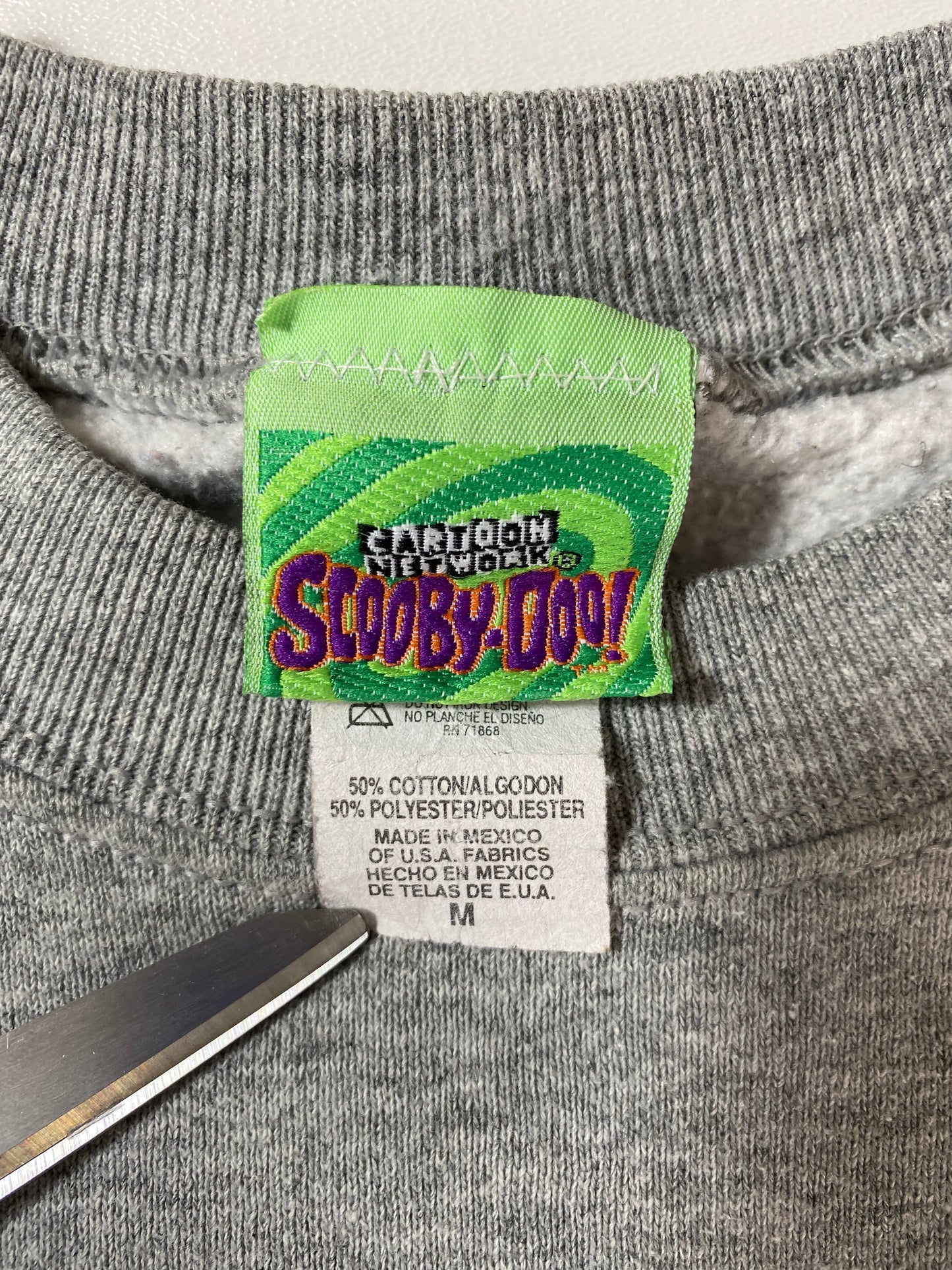 1998 SCOOBY-DOO Size Ladies M Vintage Sweat-shirt / F6339S